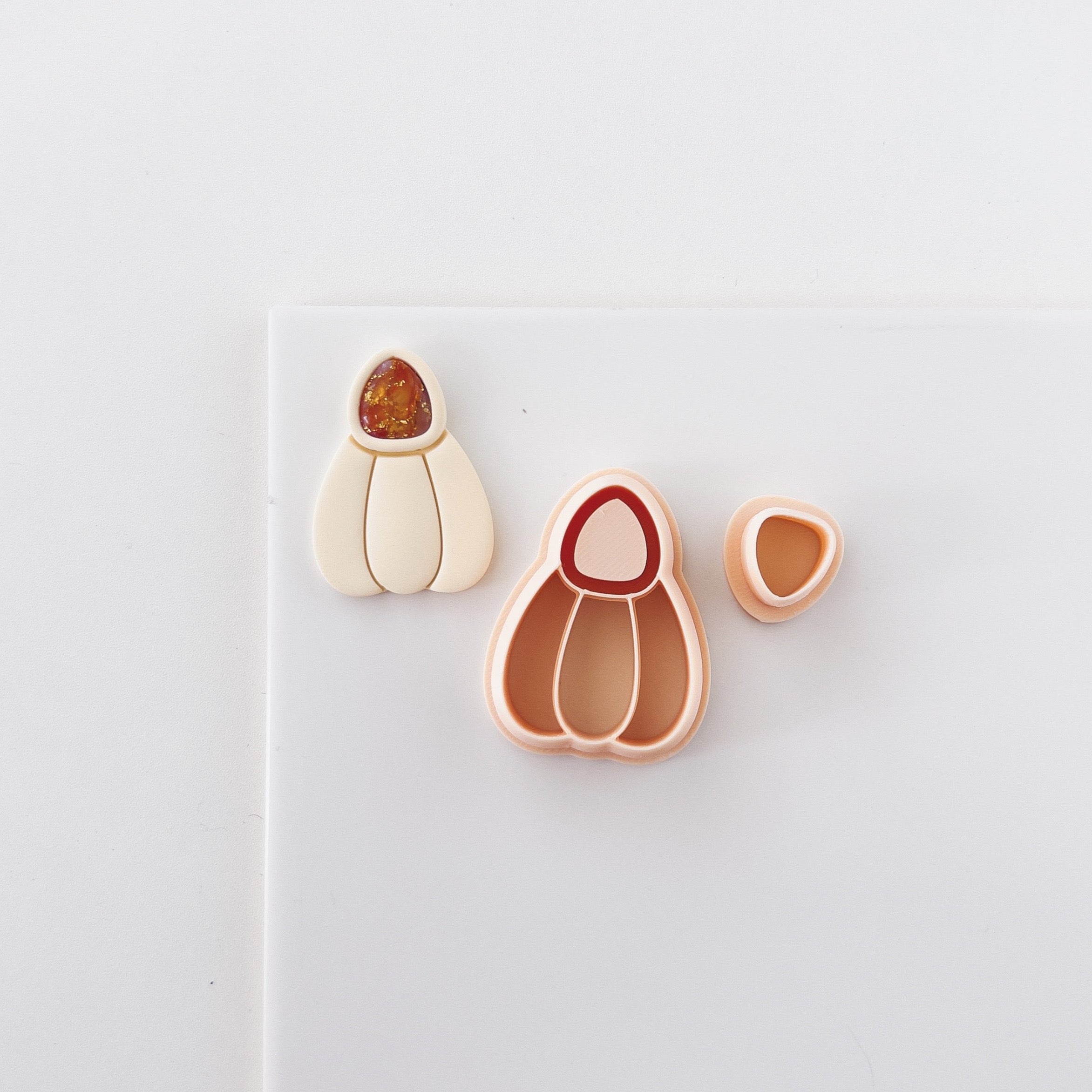 High quality polymer clay cutter creating clean sharp cuts for earrings and jewelry making