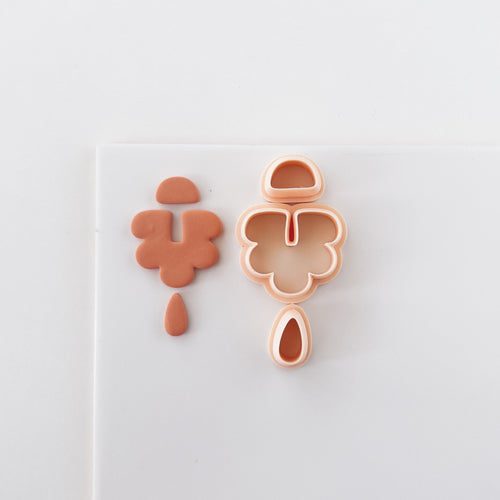 High quality polymer clay cutter creating clean sharp cuts for earrings and jewelry making