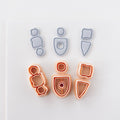 High quality polymer clay cutter creating clean sharp cuts for earrings and jewelry making