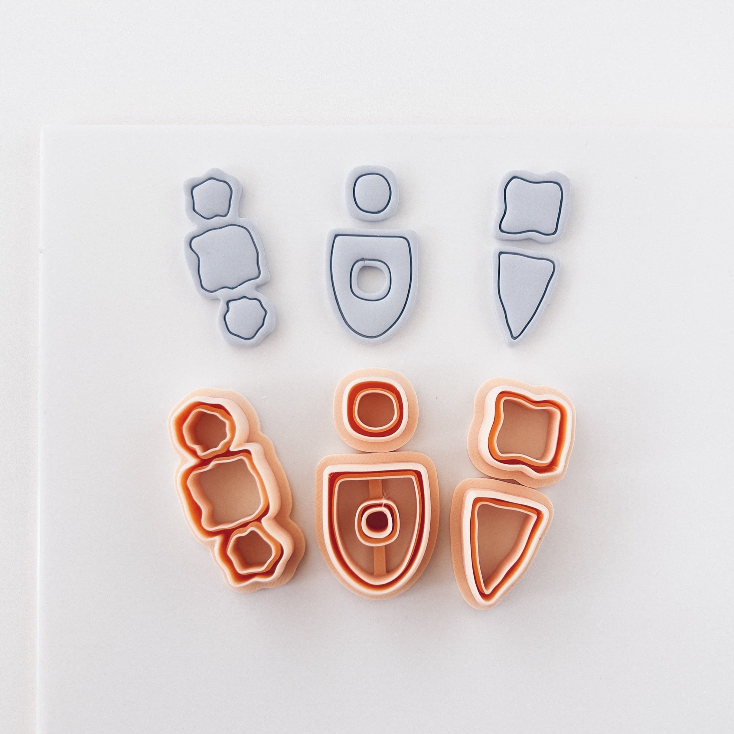 High quality polymer clay cutter creating clean sharp cuts for earrings and jewelry making
