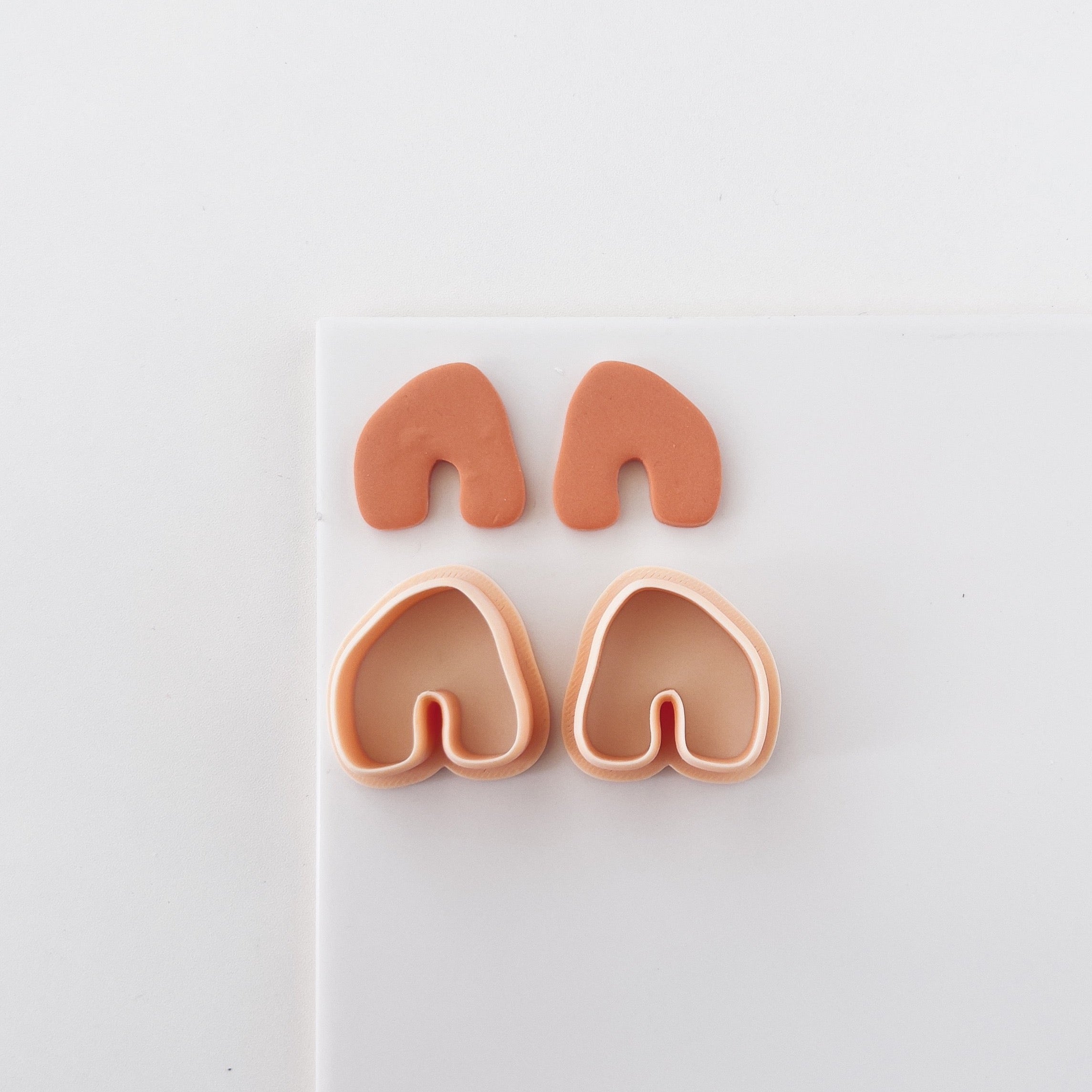 High quality polymer clay cutter creating clean sharp cuts for earrings and jewelry making