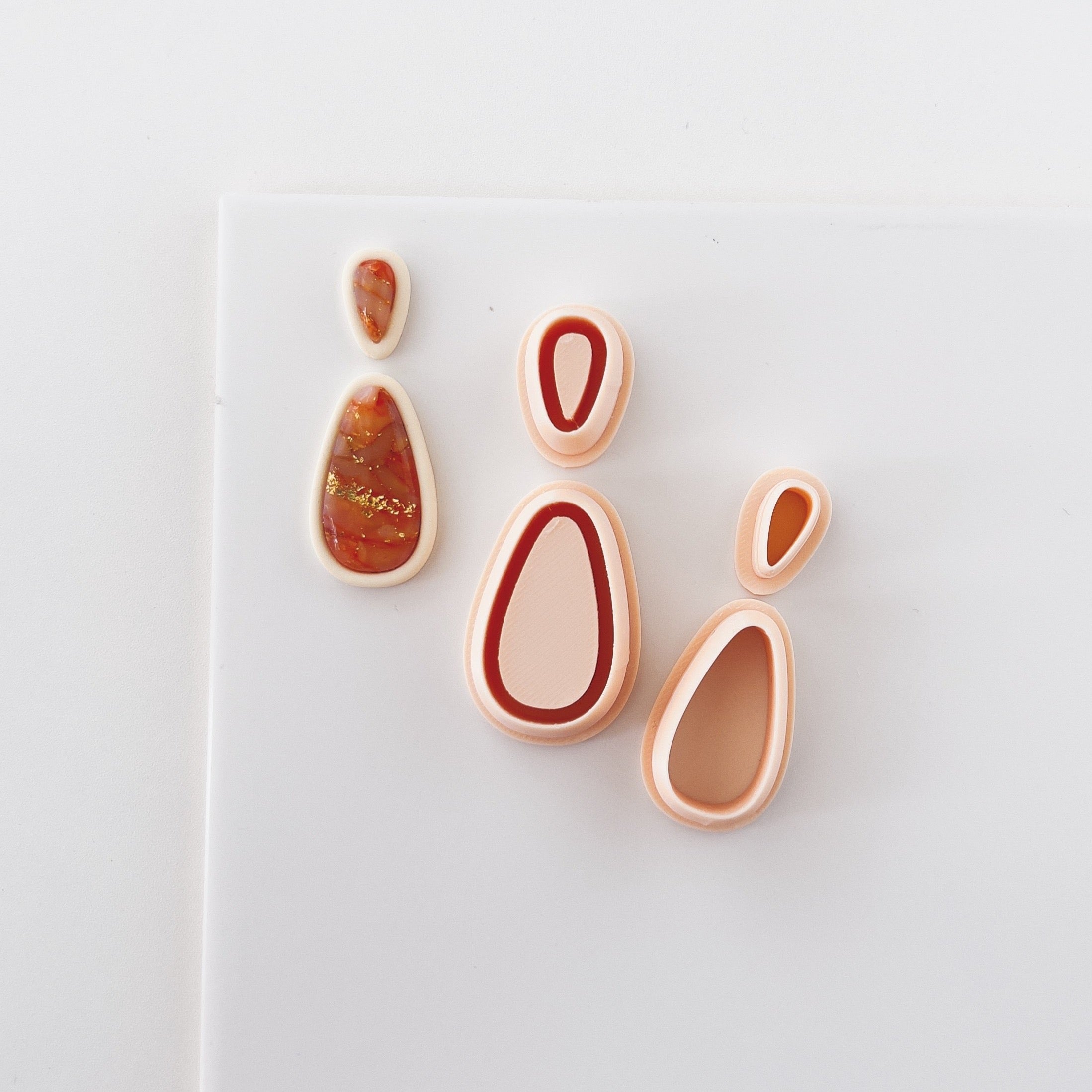 High quality polymer clay cutter creating clean sharp cuts for earrings and jewelry making