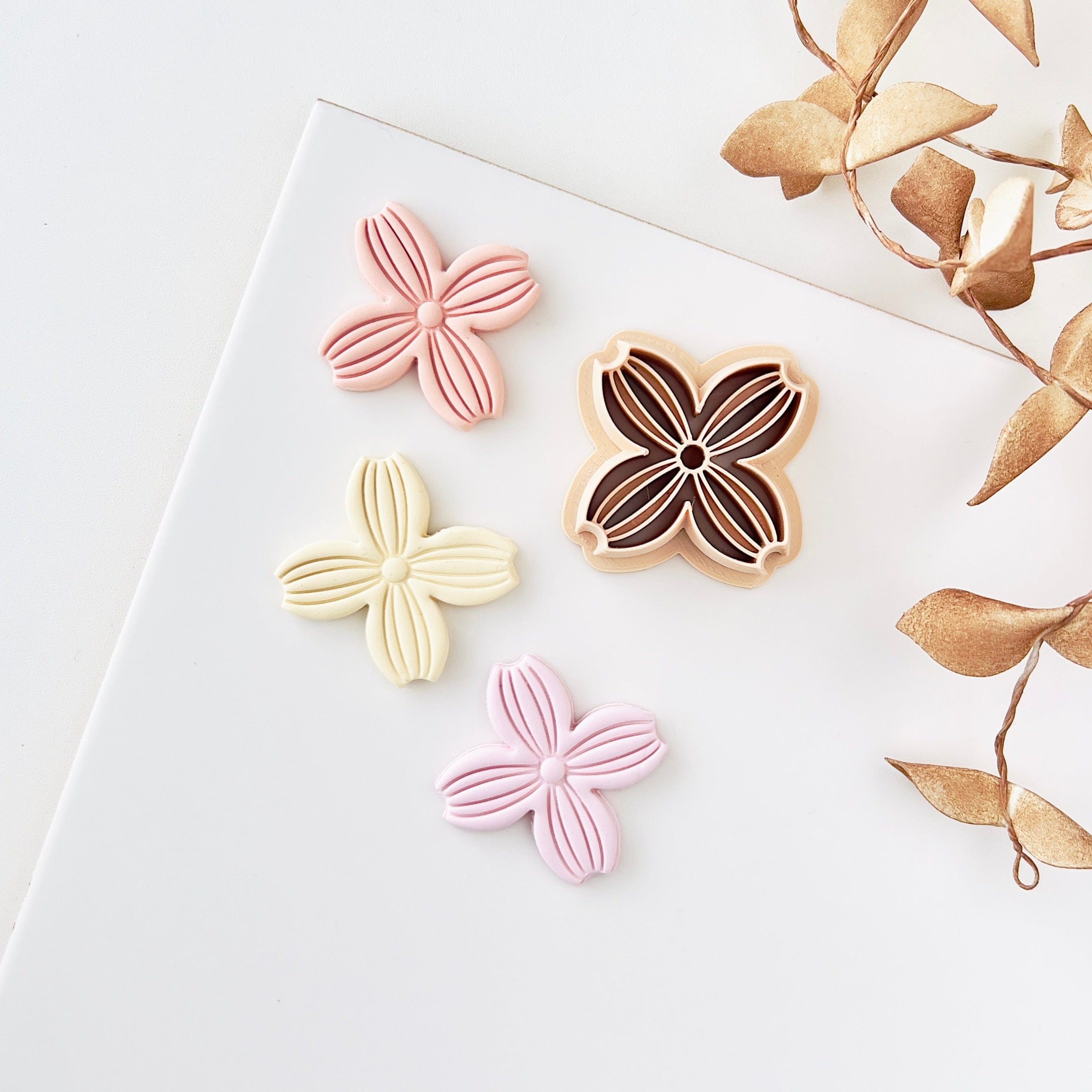 High quality polymer clay cutter creating clean sharp cuts for earrings and jewelry making