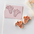 High quality polymer clay cutter creating clean sharp cuts for earrings and jewelry making
