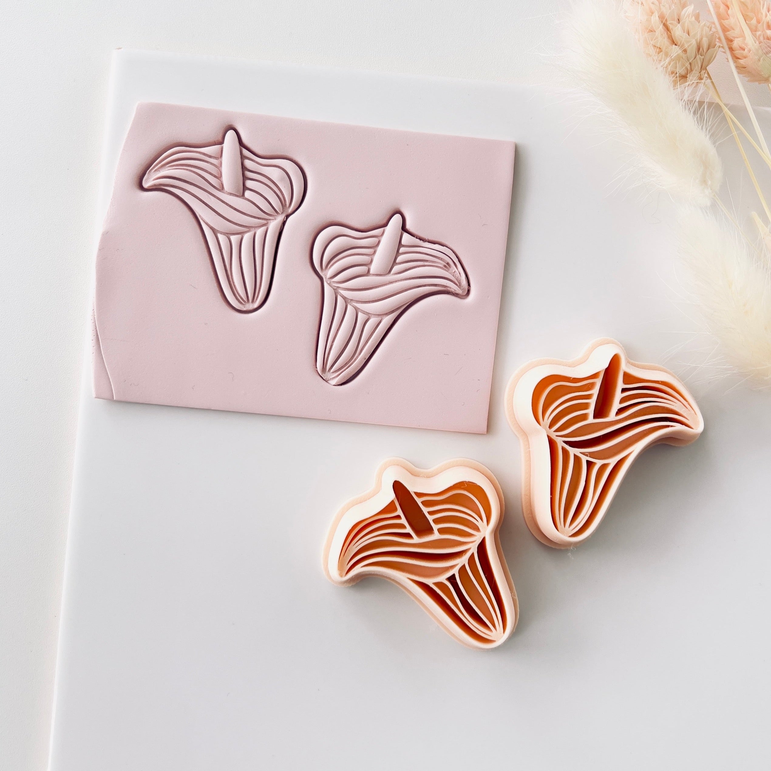High quality polymer clay cutter creating clean sharp cuts for earrings and jewelry making