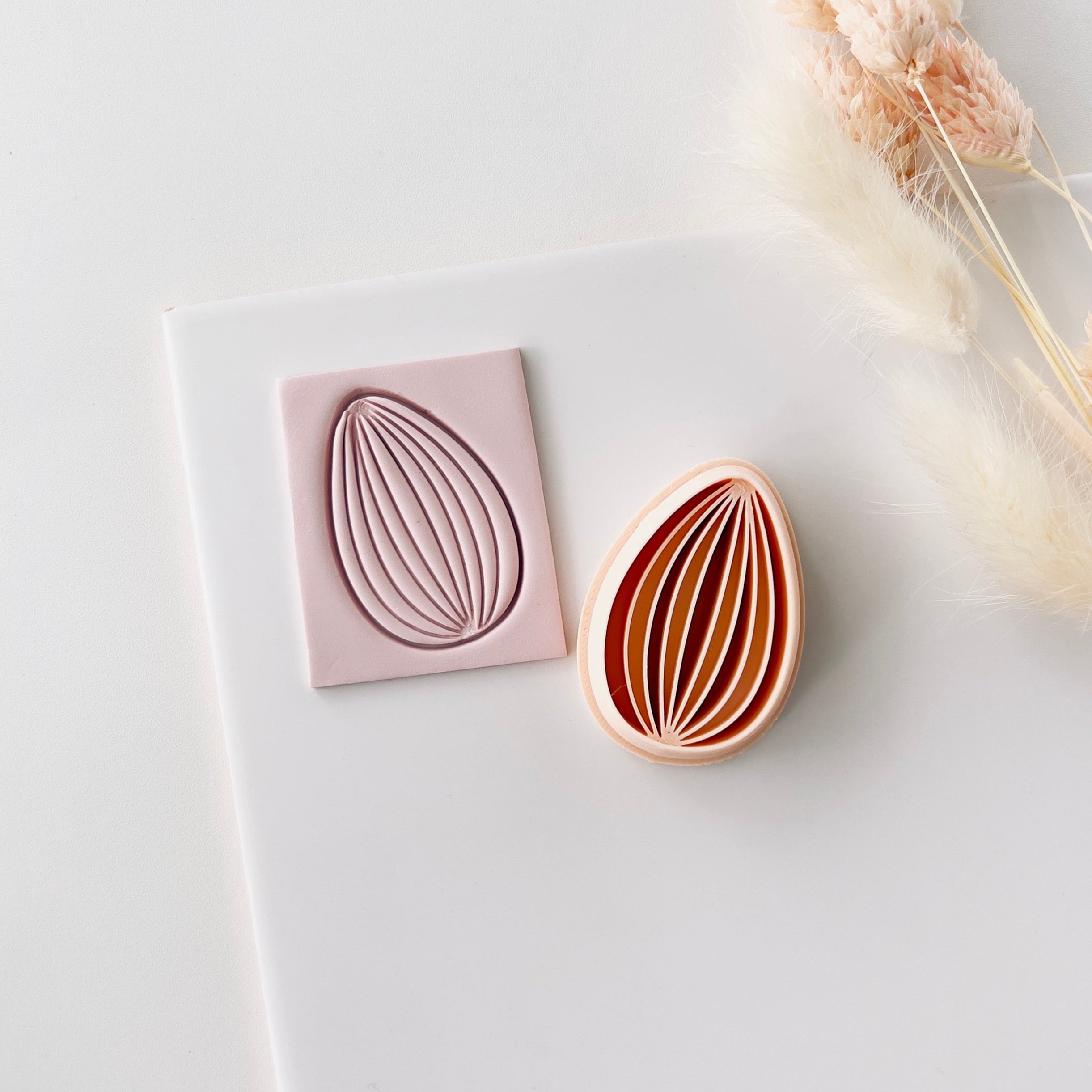 High quality polymer clay cutter creating clean sharp cuts for earrings and jewelry making