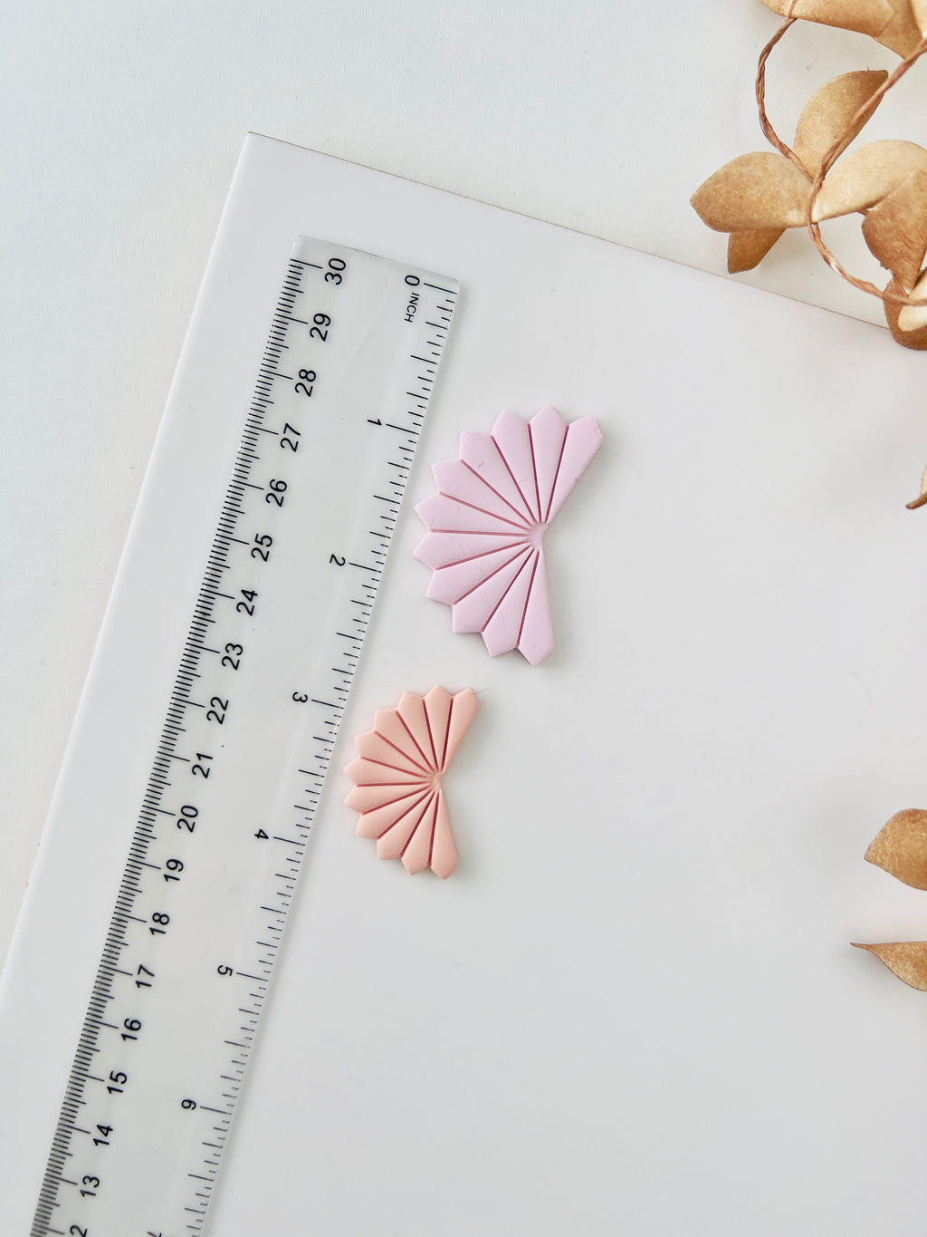 High quality polymer clay cutter creating clean sharp cuts for earrings and jewelry making