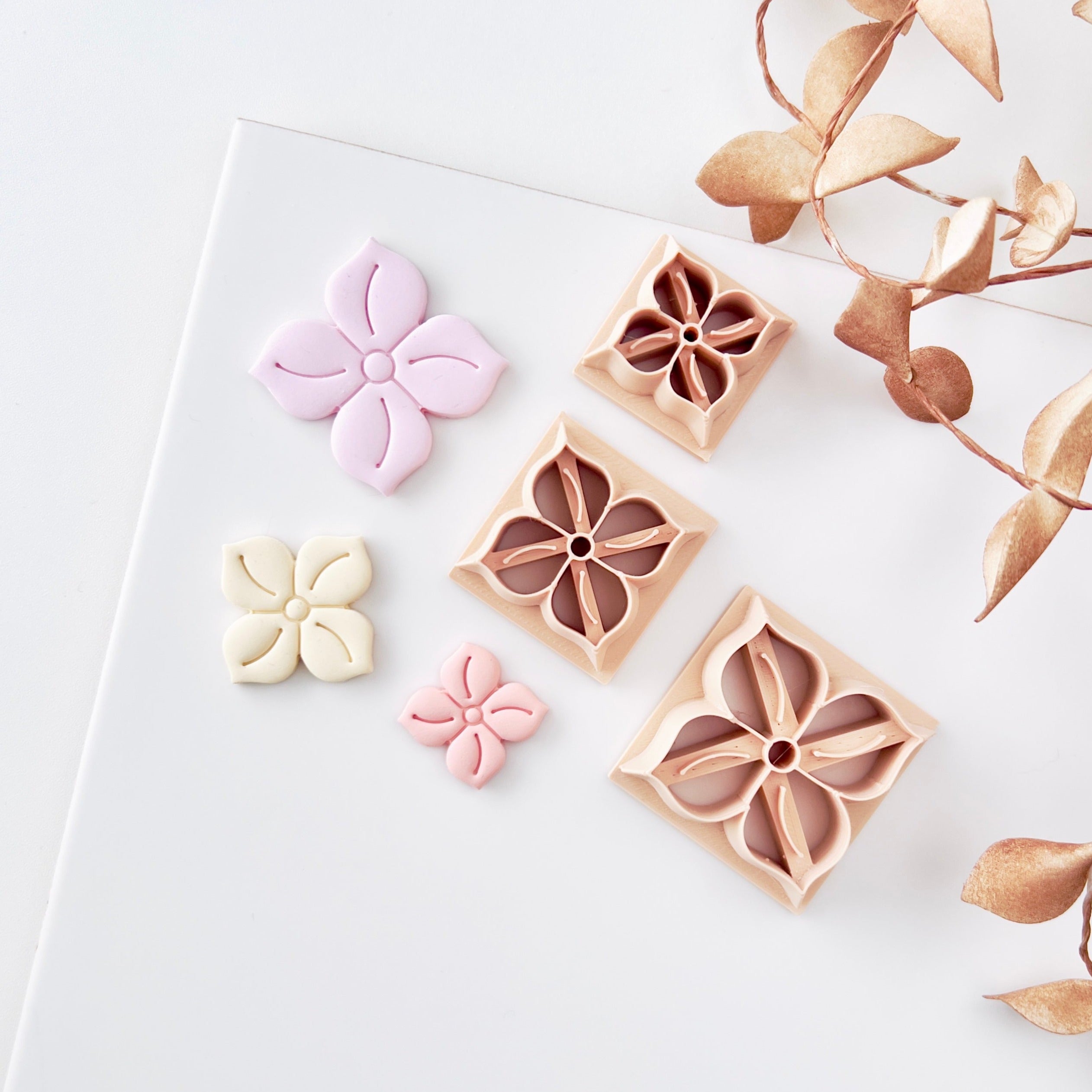 High quality polymer clay cutter creating clean sharp cuts for earrings and jewelry making