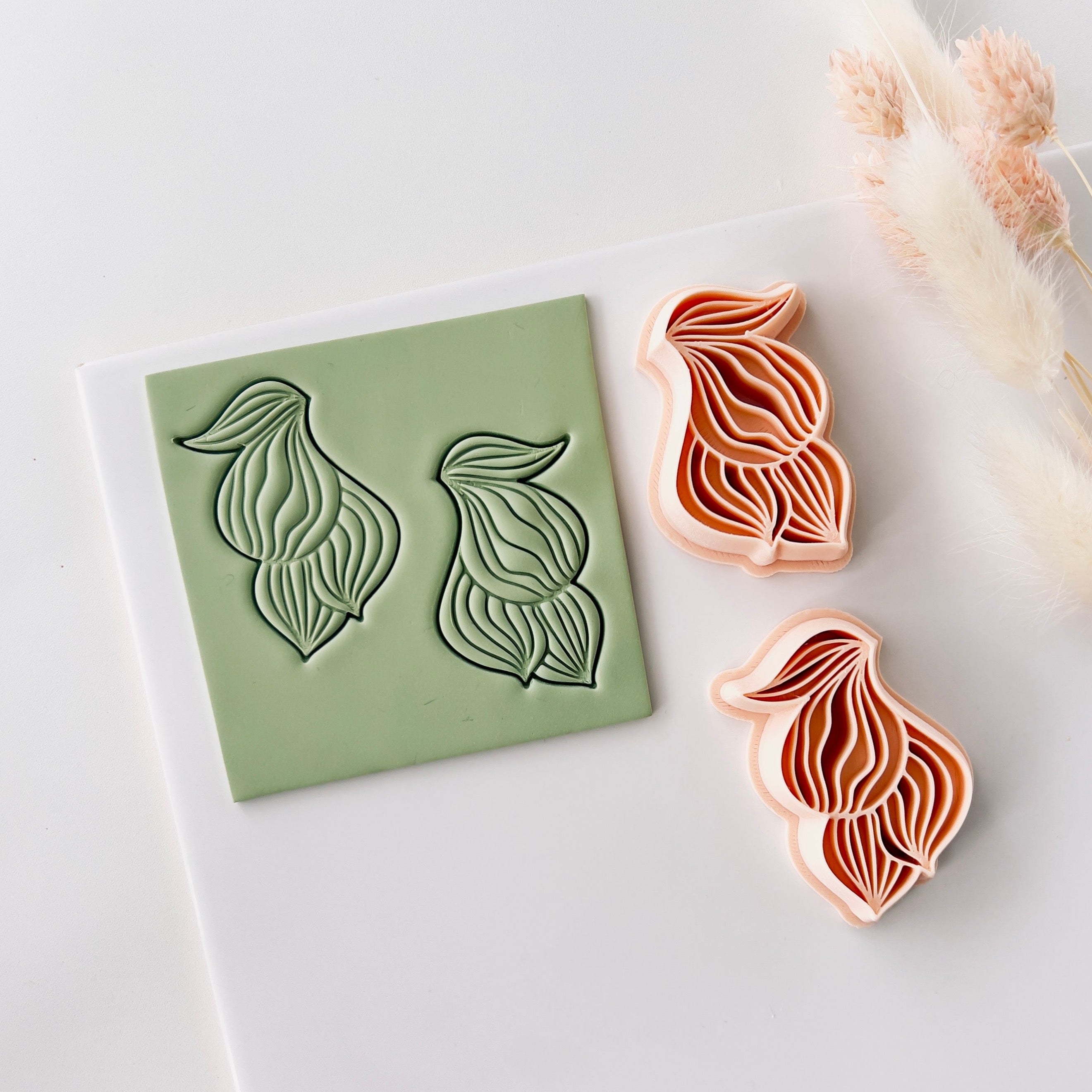 High quality polymer clay cutter creating clean sharp cuts for earrings and jewelry making