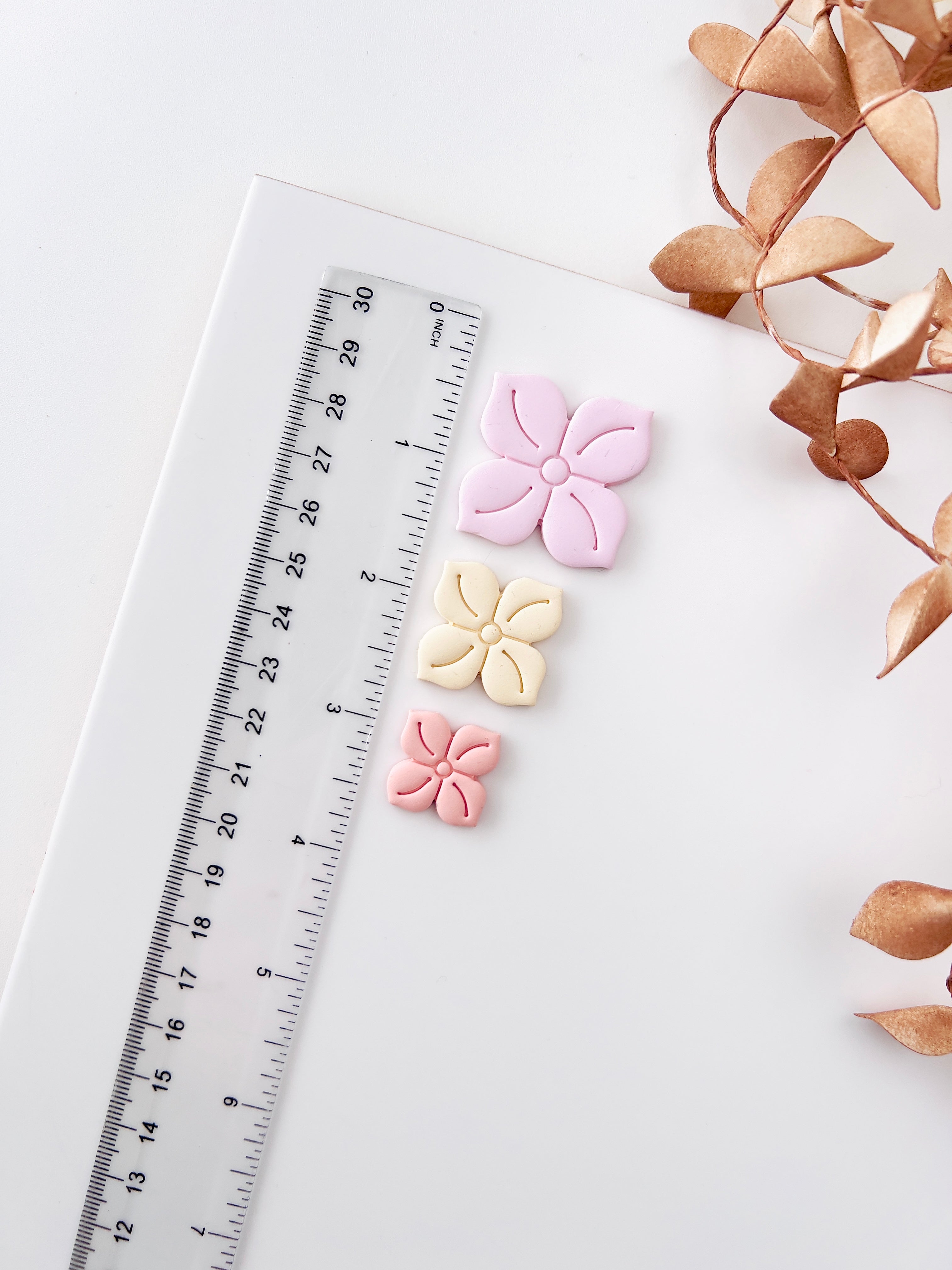 High quality polymer clay cutter creating clean sharp cuts for earrings and jewelry making