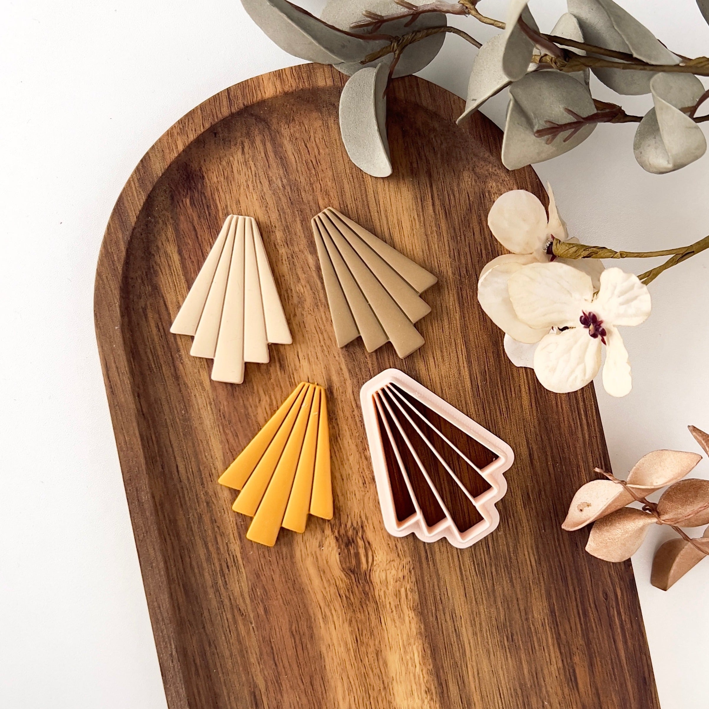 High quality polymer clay cutter creating clean sharp cuts for earrings and jewelry making