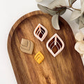 High quality polymer clay cutter creating clean sharp cuts for earrings and jewelry making