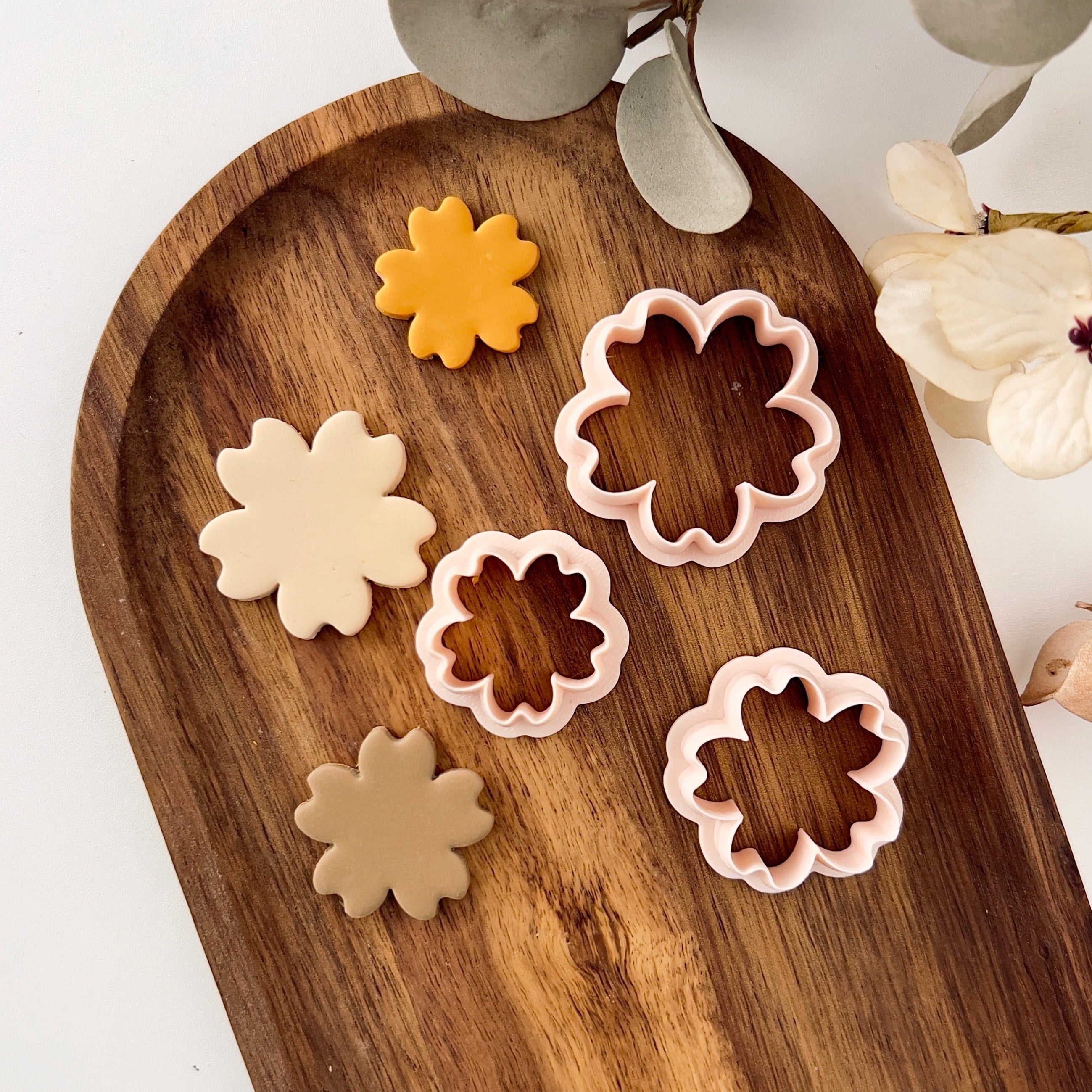 High quality polymer clay cutter creating clean sharp cuts for earrings and jewelry making