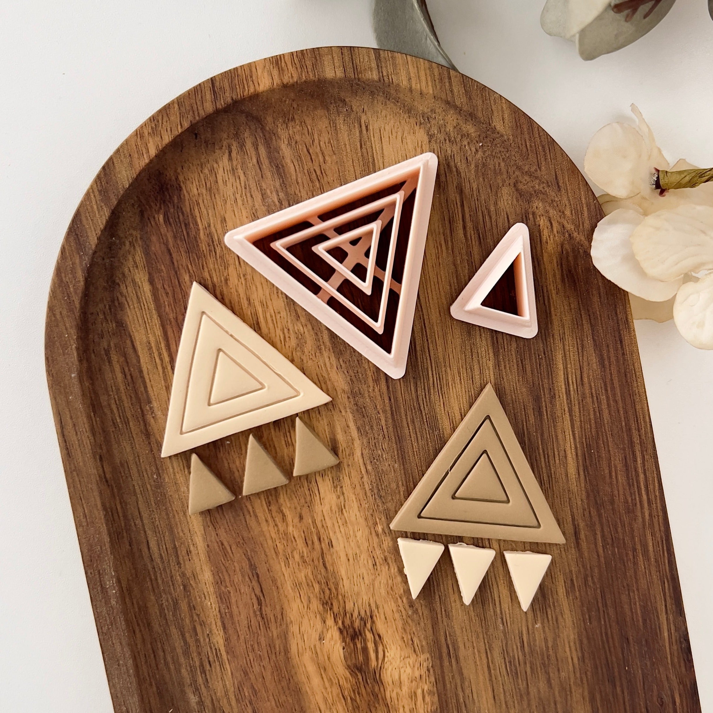 High quality polymer clay cutter creating clean sharp cuts for earrings and jewelry making