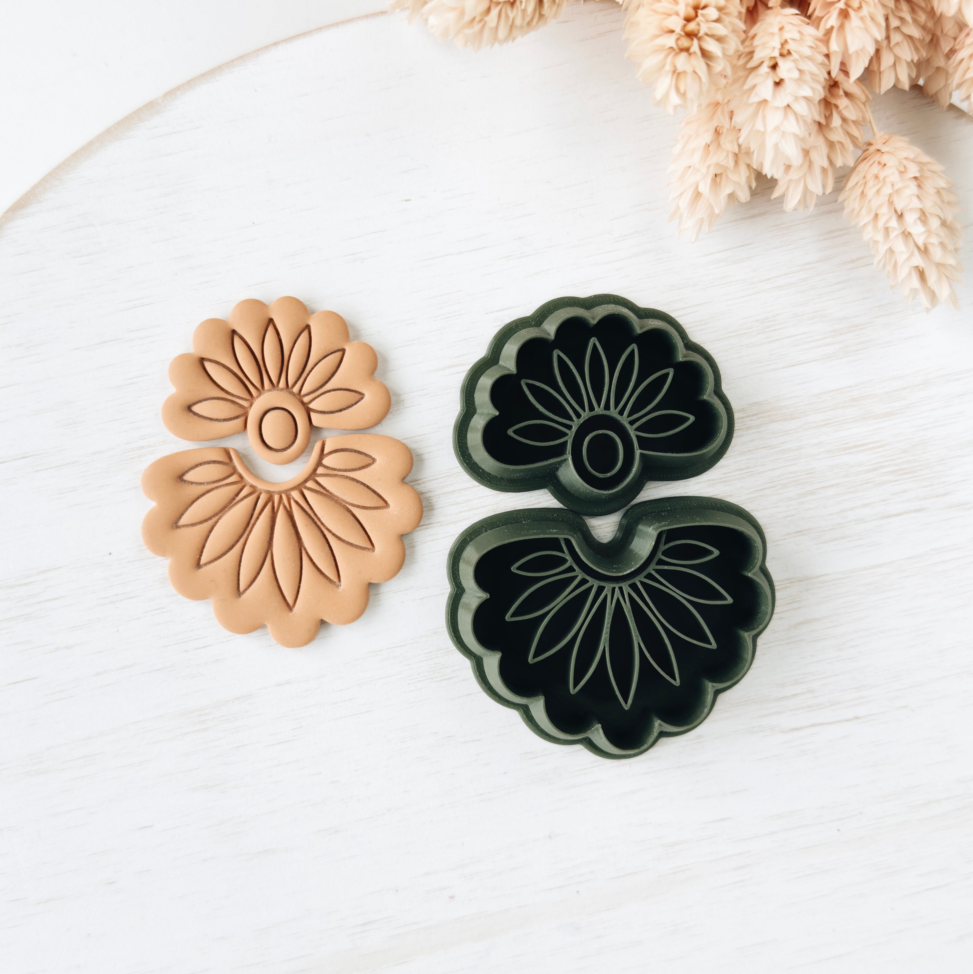 High quality polymer clay cutter creating clean sharp cuts for earrings and jewelry making