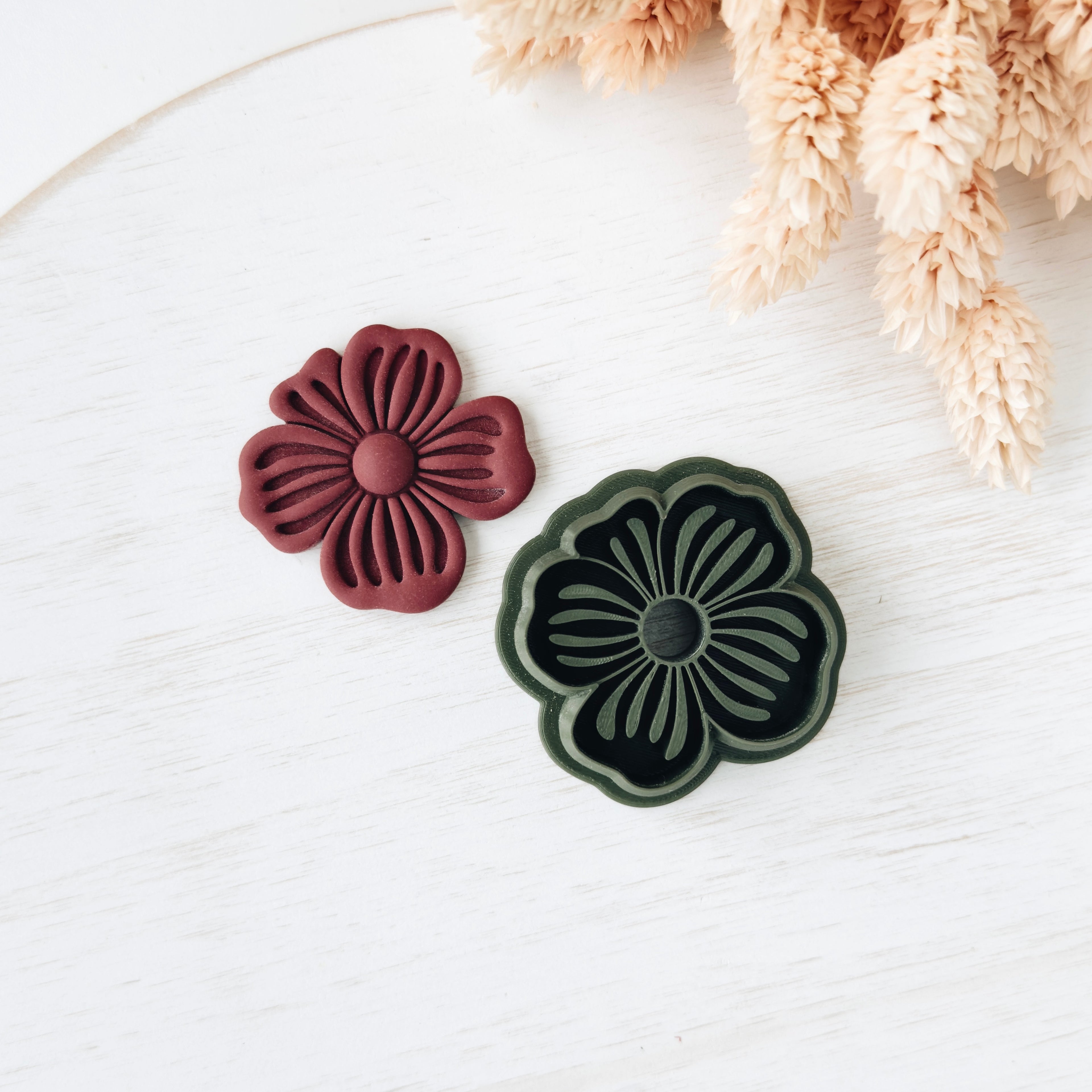 High quality polymer clay cutter creating clean sharp cuts for earrings and jewelry making