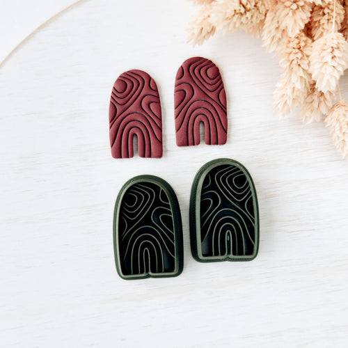 High quality polymer clay cutter creating clean sharp cuts for earrings and jewelry making