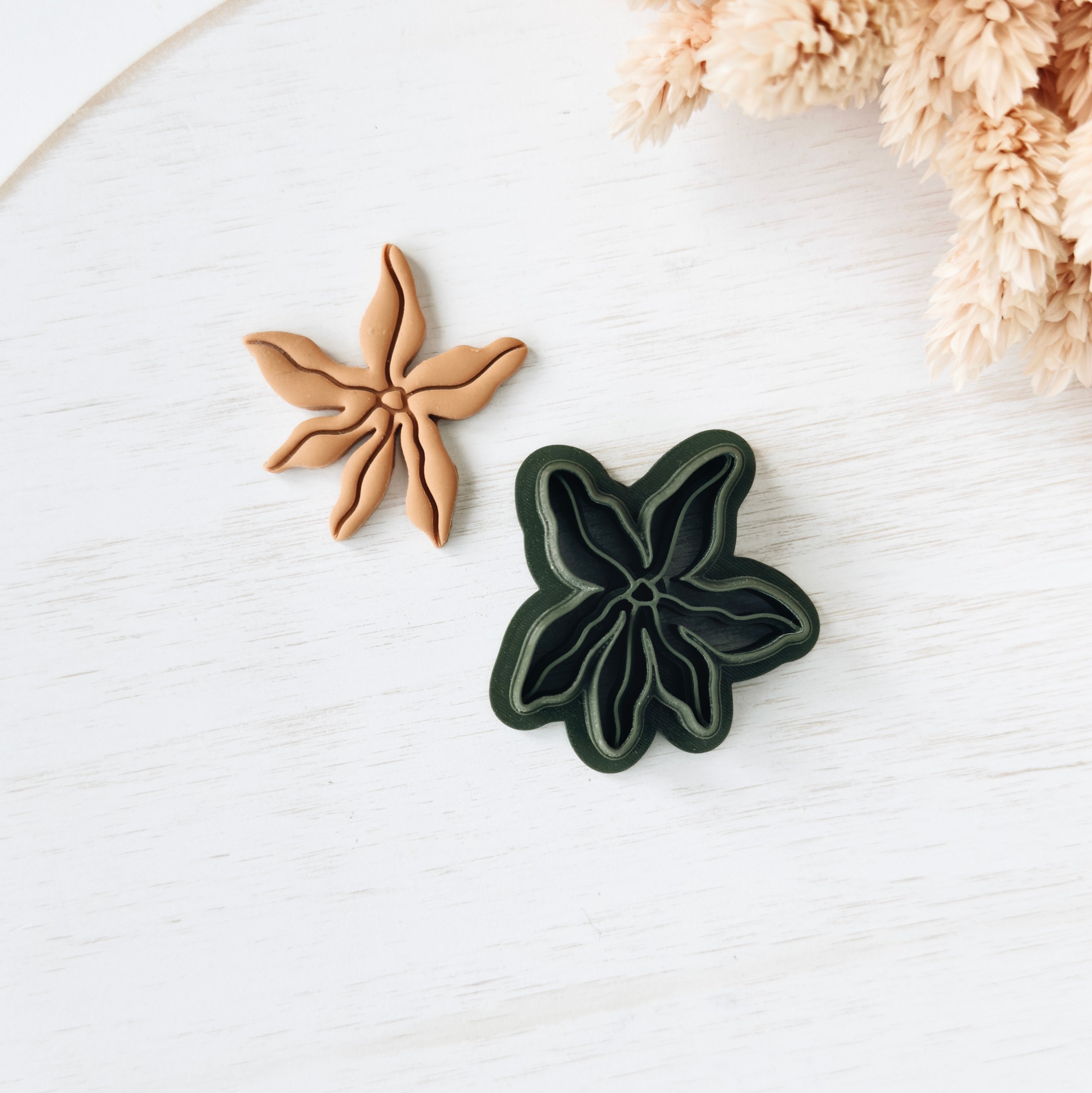 High quality polymer clay cutter creating clean sharp cuts for earrings and jewelry making