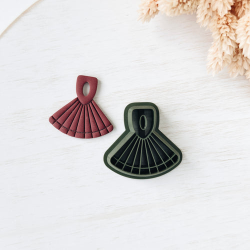 High quality polymer clay cutter creating clean sharp cuts for earrings and jewelry making