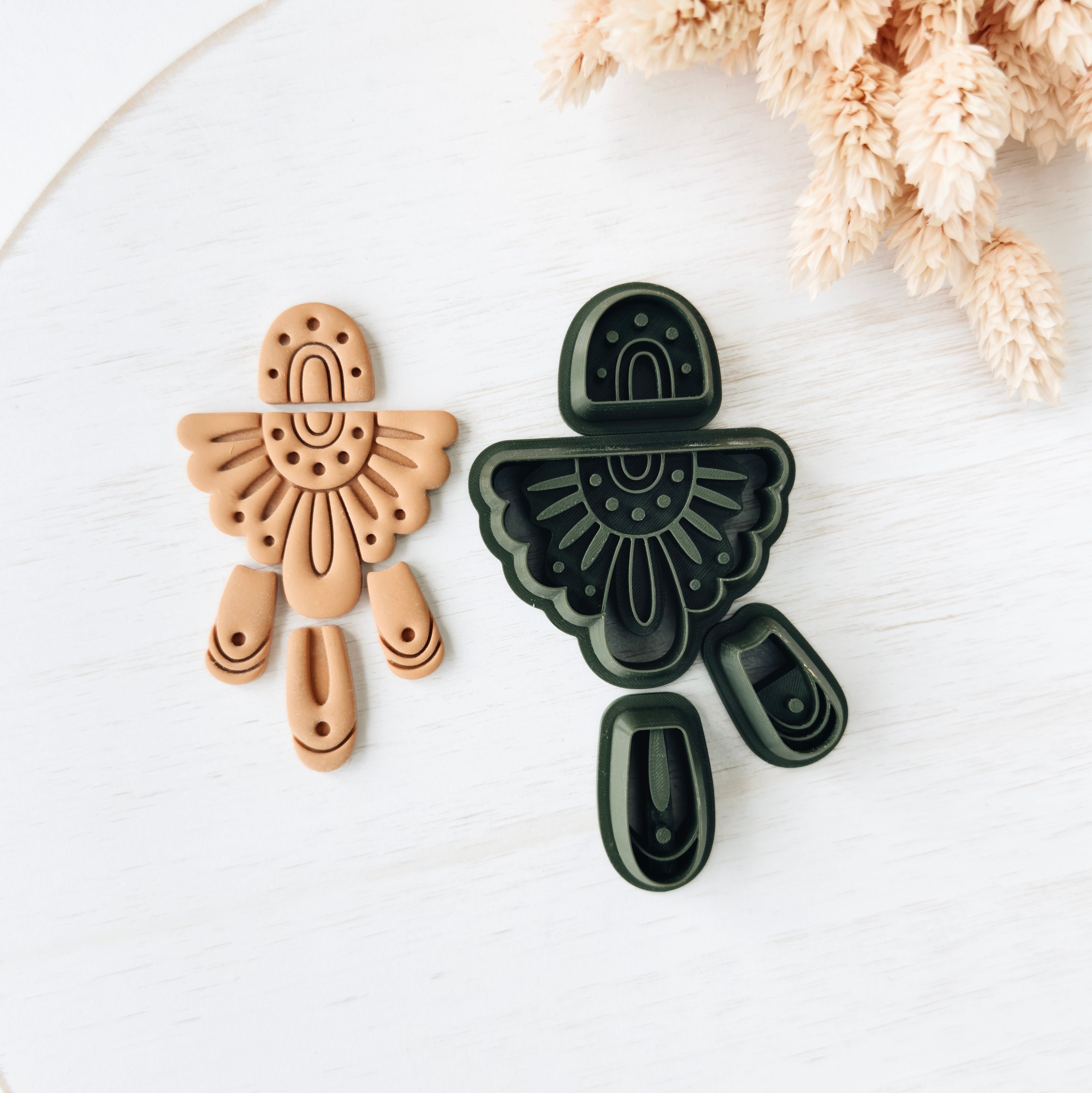 High quality polymer clay cutter creating clean sharp cuts for earrings and jewelry making