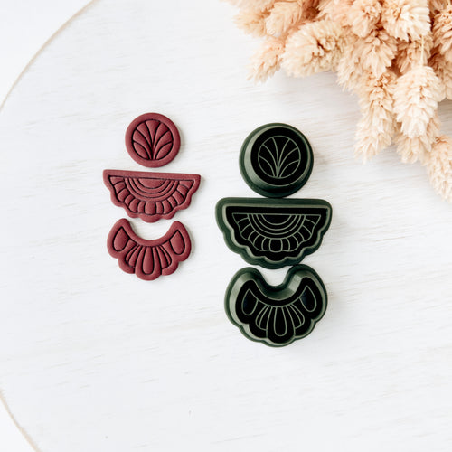 High quality polymer clay cutter creating clean sharp cuts for earrings and jewelry making
