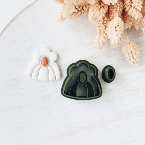 High quality polymer clay cutter creating clean sharp cuts for earrings and jewelry making