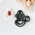 High quality polymer clay cutter creating clean sharp cuts for earrings and jewelry making