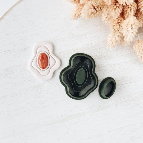 High quality polymer clay cutter creating clean sharp cuts for earrings and jewelry making