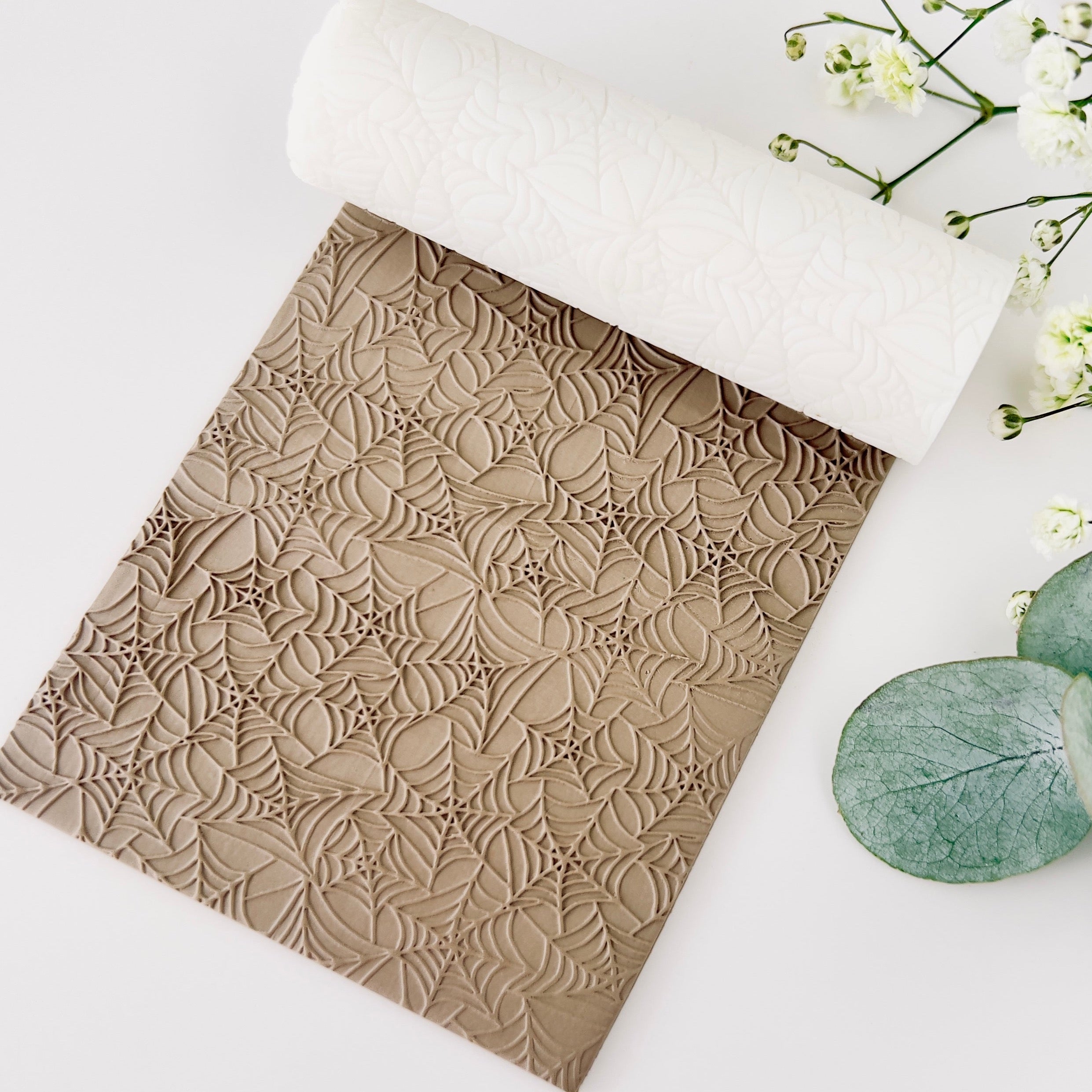 polymer clay texture roller abstract geometric pattern