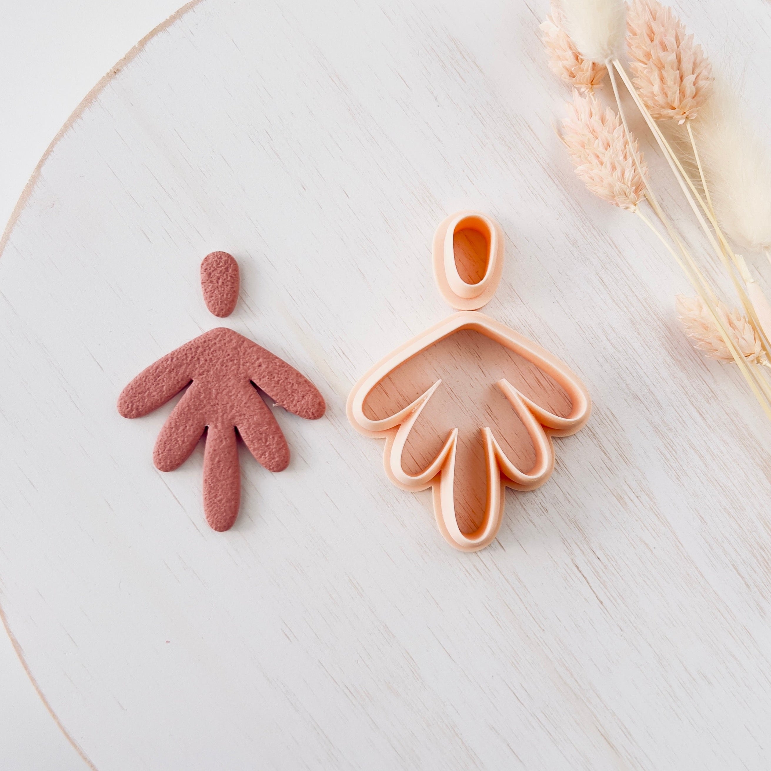 High quality polymer clay cutter creating clean sharp cuts for earrings and jewelry making