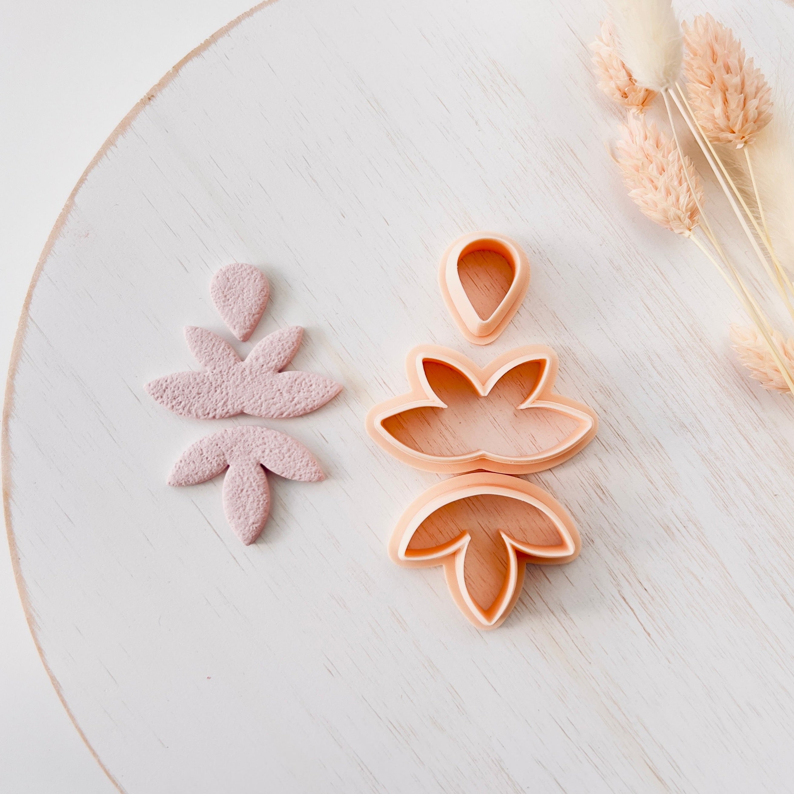High quality polymer clay cutter creating clean sharp cuts for earrings and jewelry making