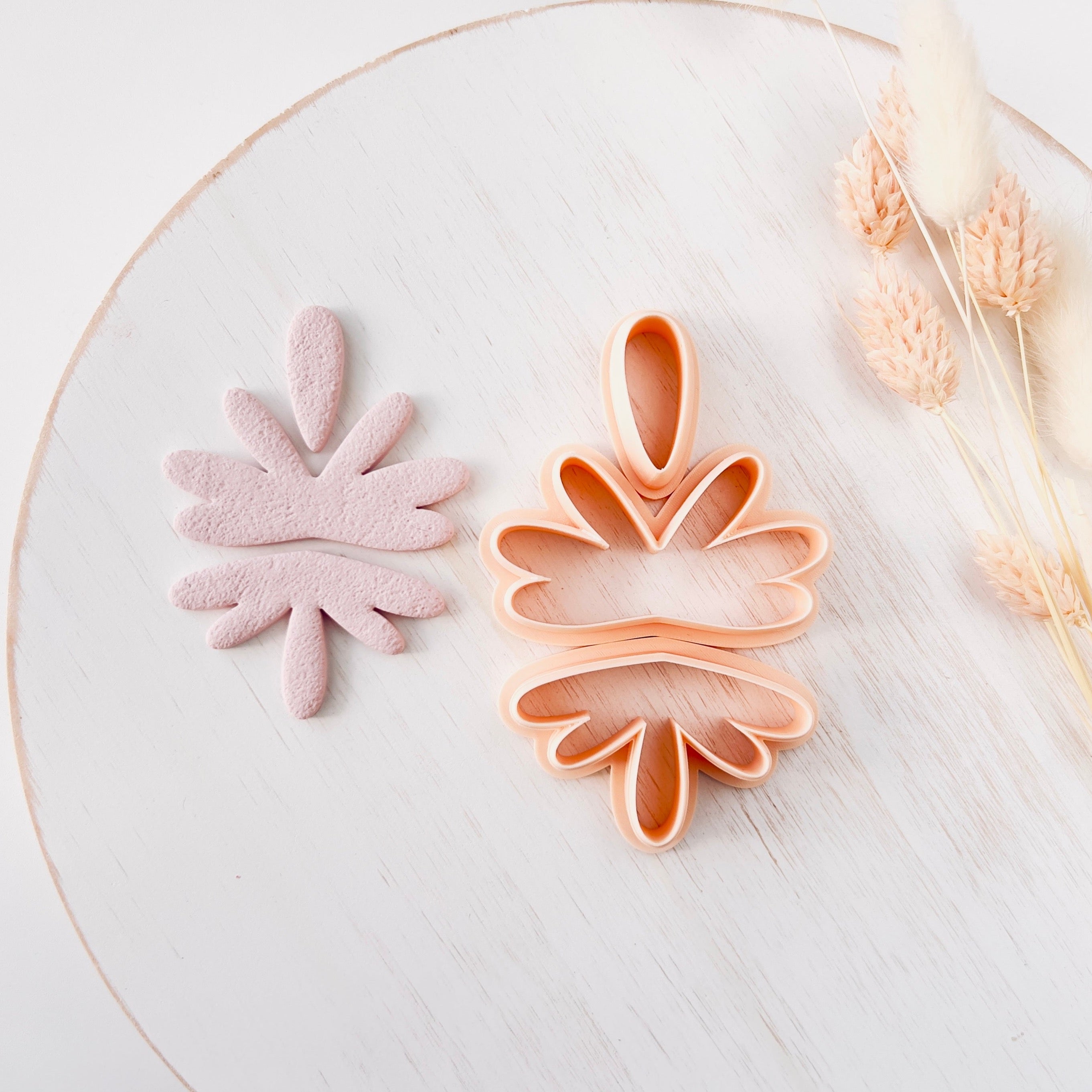 High quality polymer clay cutter creating clean sharp cuts for earrings and jewelry making