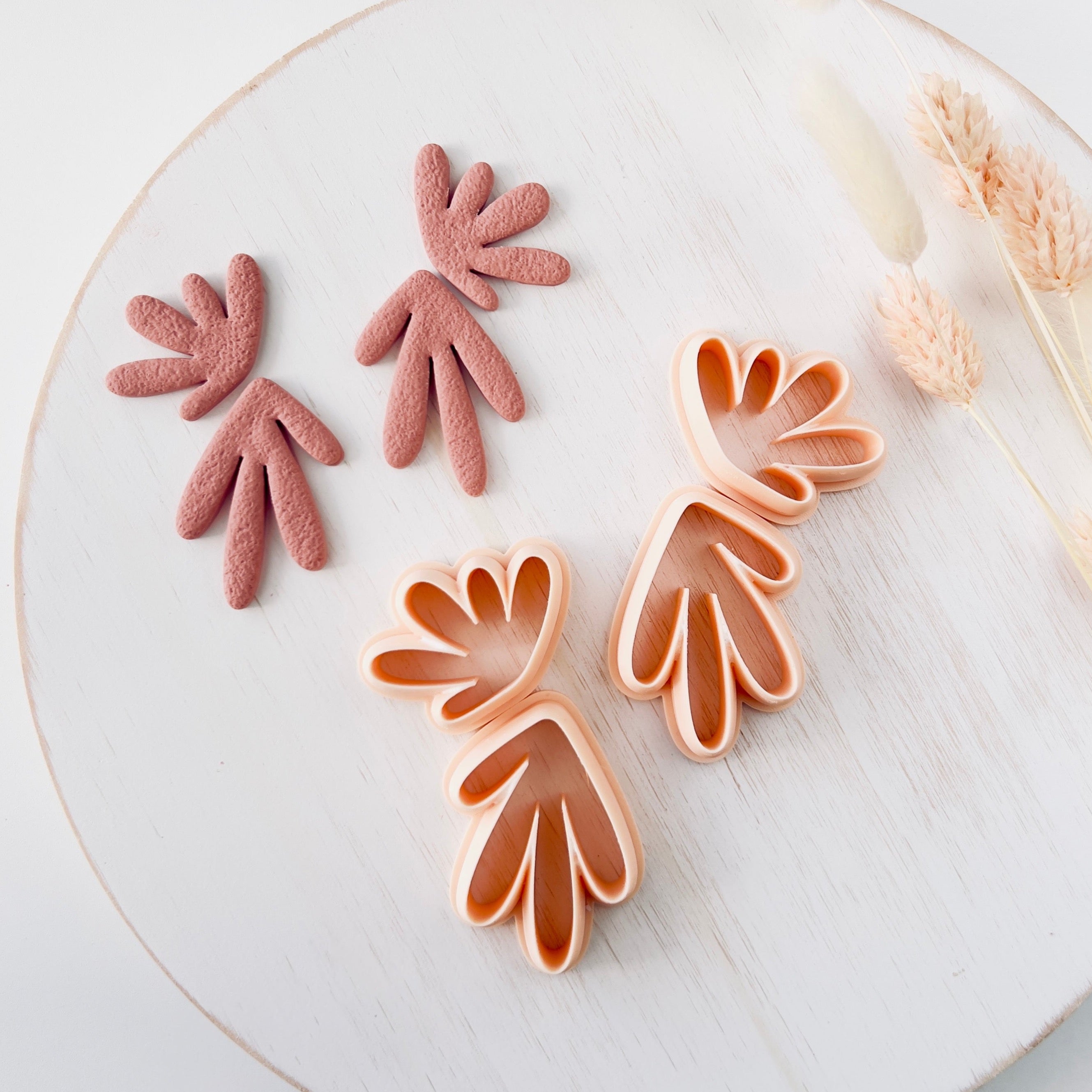 High quality polymer clay cutter creating clean sharp cuts for earrings and jewelry making