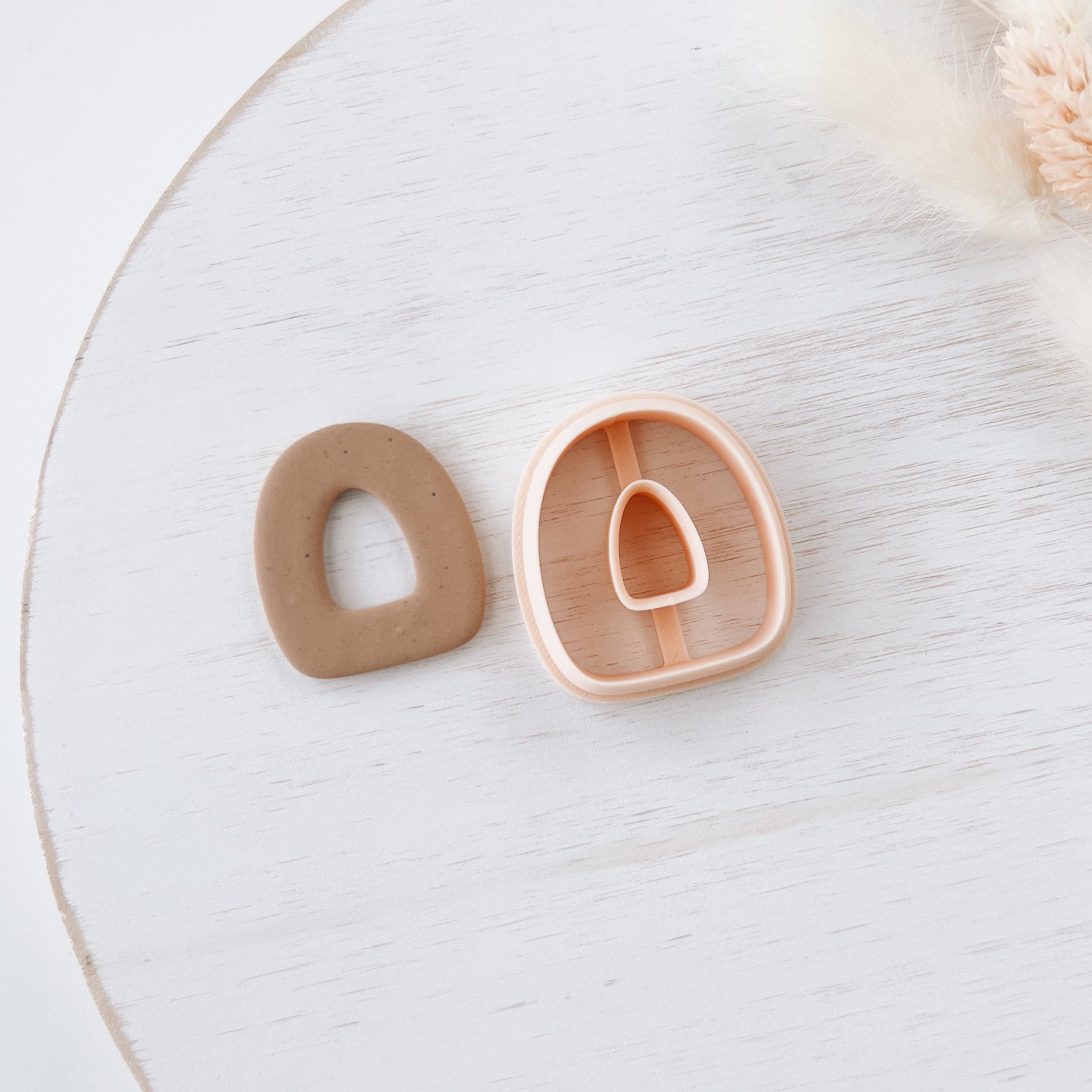 High quality polymer clay cutter creating clean sharp cuts for earrings and jewelry making