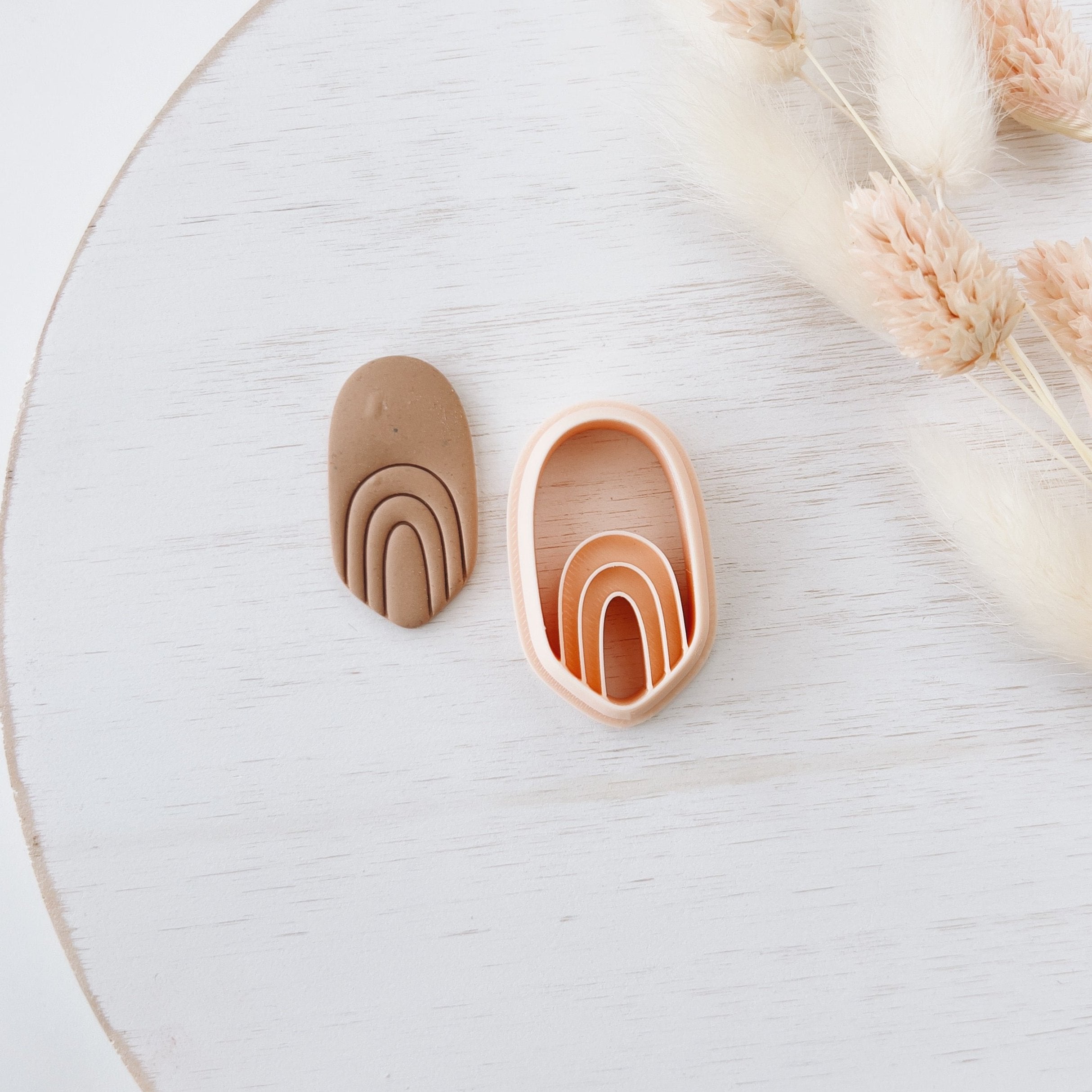 High quality polymer clay cutter creating clean sharp cuts for earrings and jewelry making