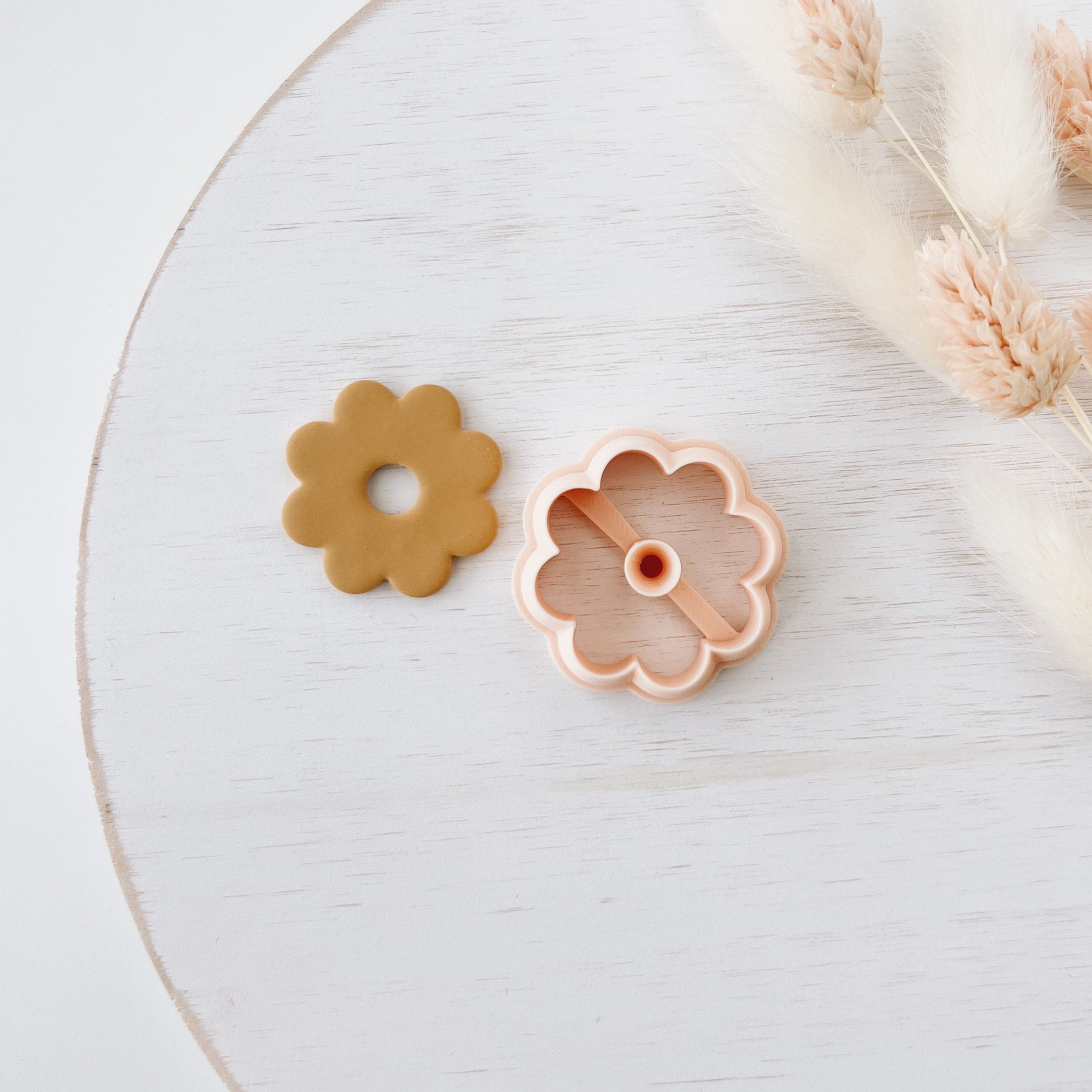High quality polymer clay cutter creating clean sharp cuts for earrings and jewelry making