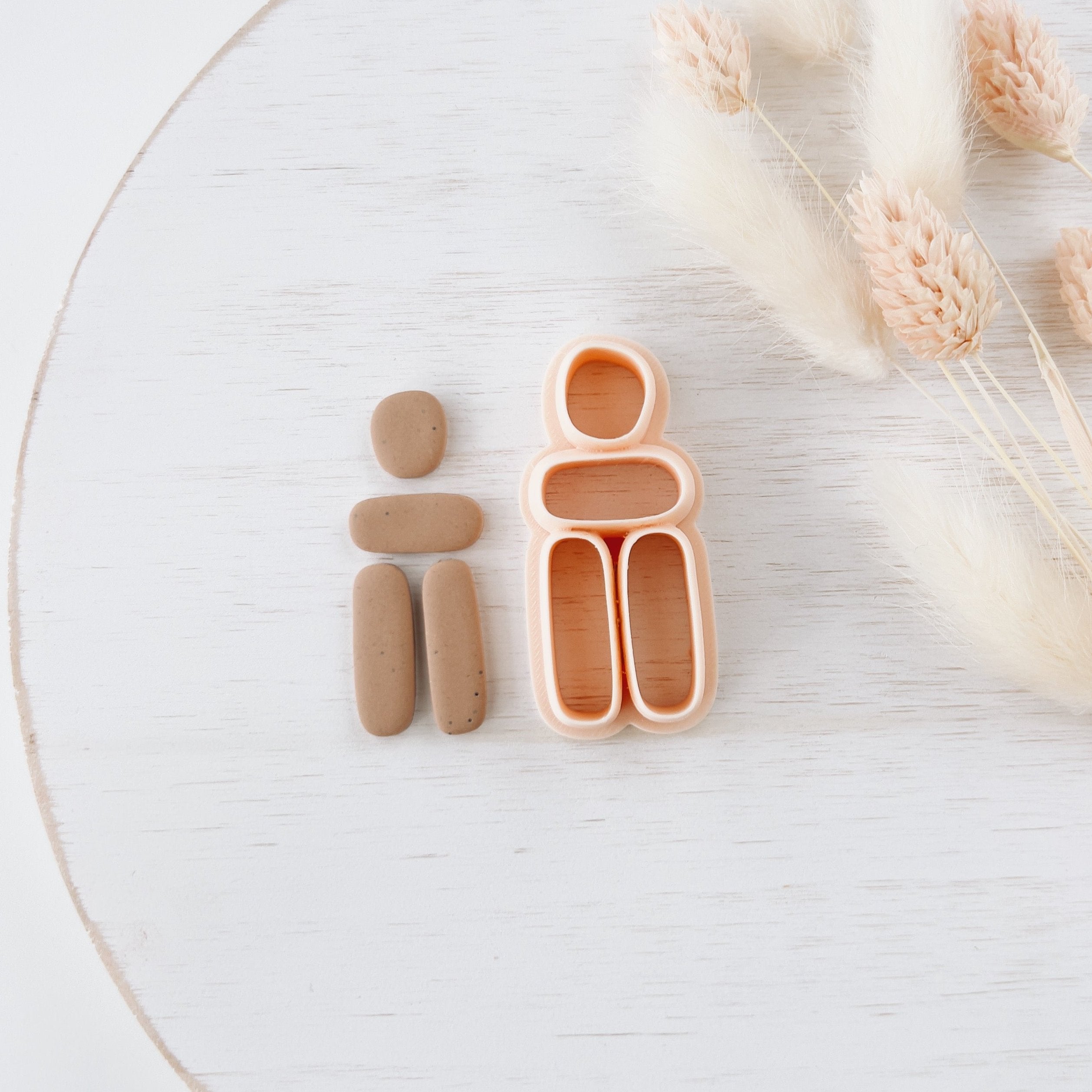 High quality polymer clay cutter creating clean sharp cuts for earrings and jewelry making