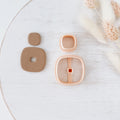 High quality polymer clay cutter creating clean sharp cuts for earrings and jewelry making