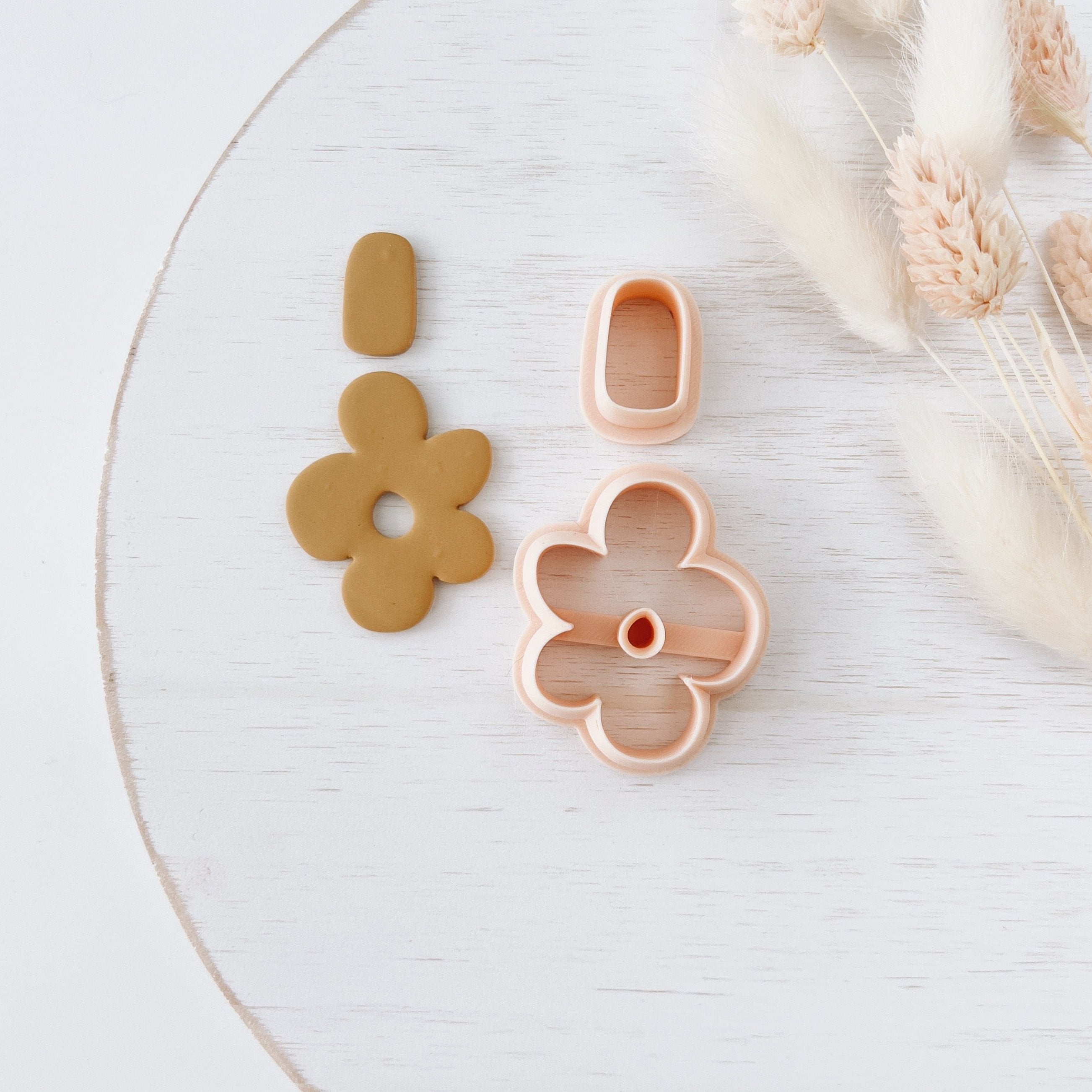 High quality polymer clay cutter creating clean sharp cuts for earrings and jewelry making