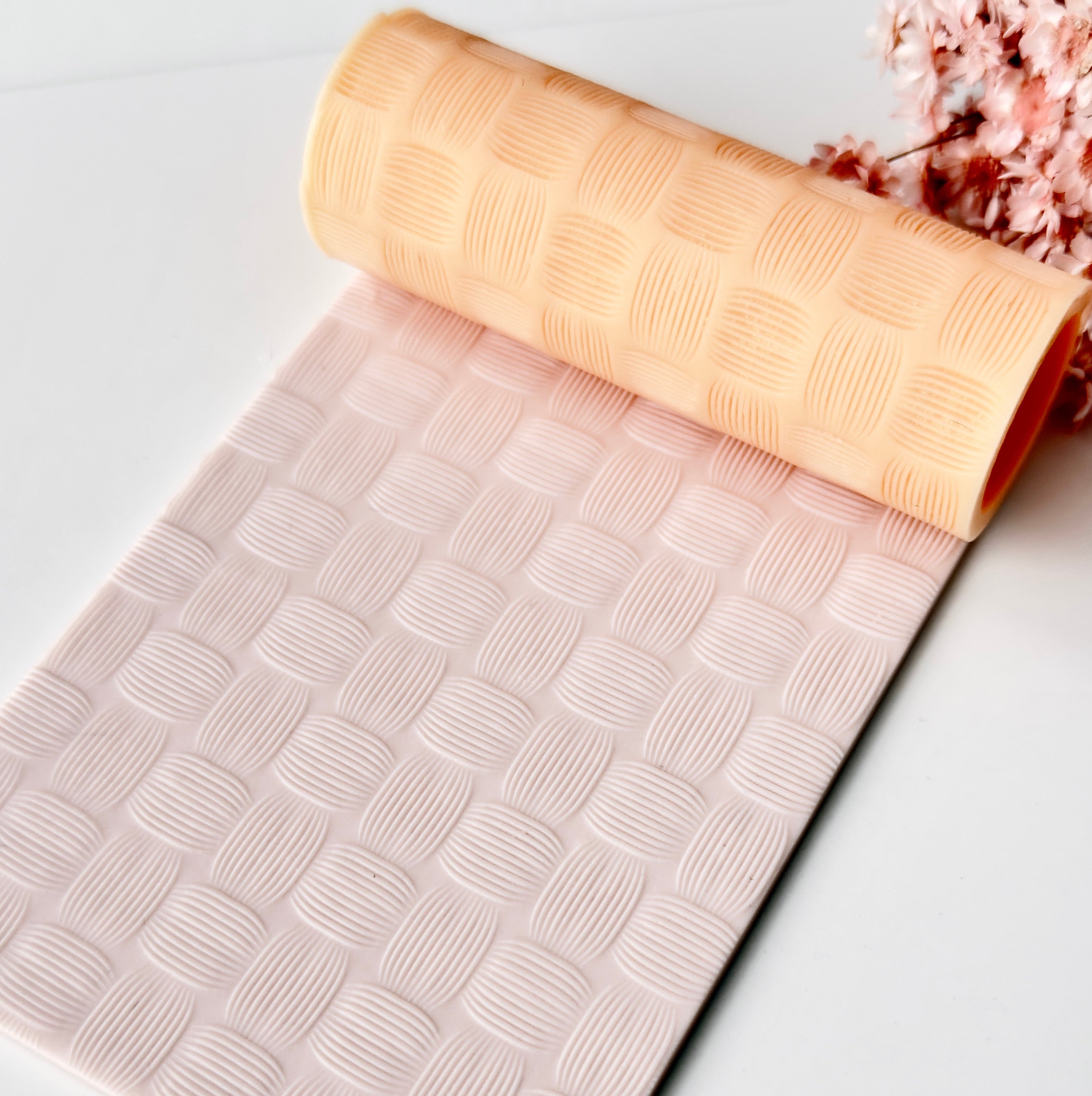 polymer clay texture roller abstract geometric pattern