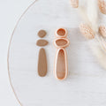 High quality polymer clay cutter creating clean sharp cuts for earrings and jewelry making