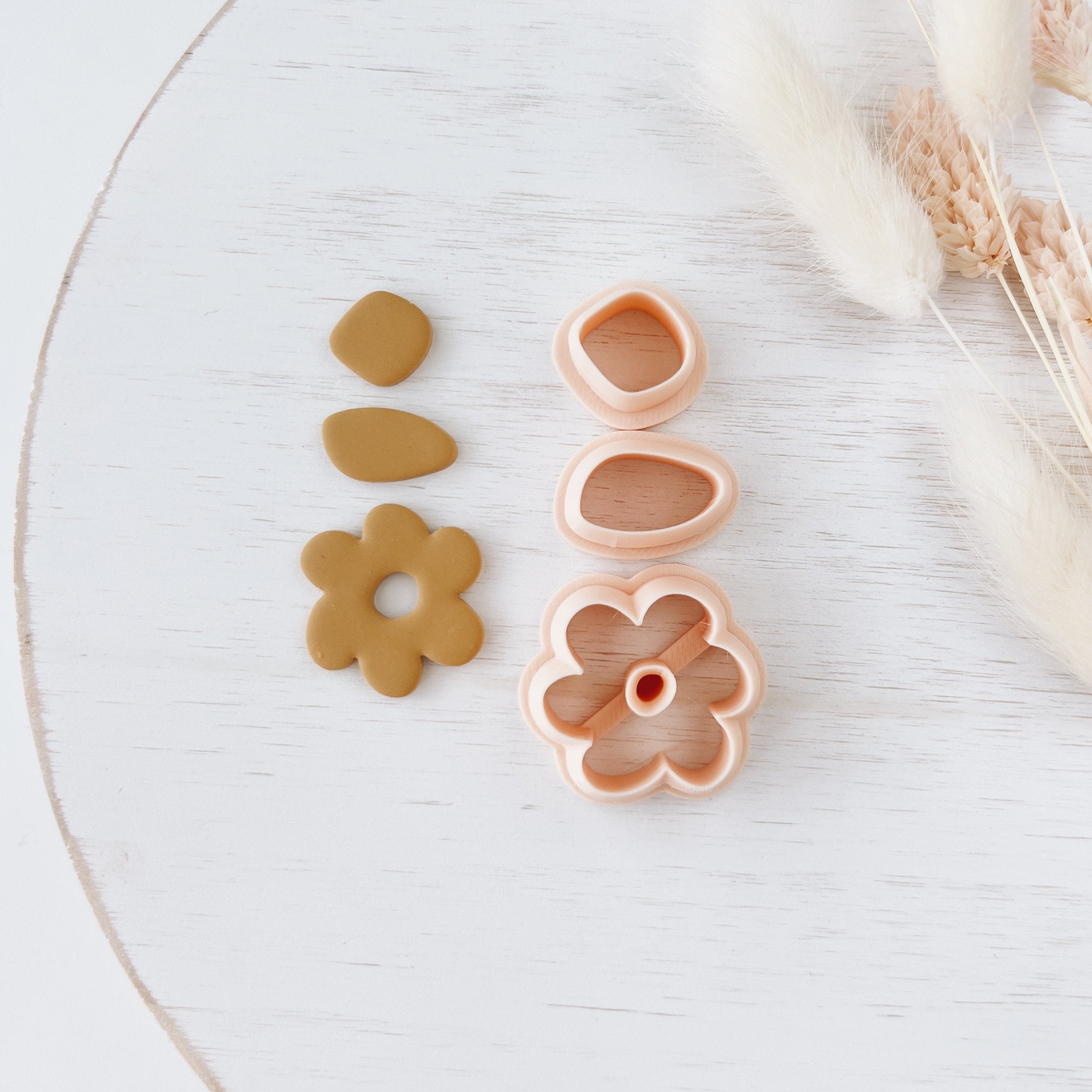 High quality polymer clay cutter creating clean sharp cuts for earrings and jewelry making