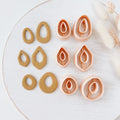 High quality polymer clay cutter creating clean sharp cuts for earrings and jewelry making