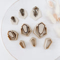 High quality polymer clay cutter creating clean sharp cuts for earrings and jewelry making