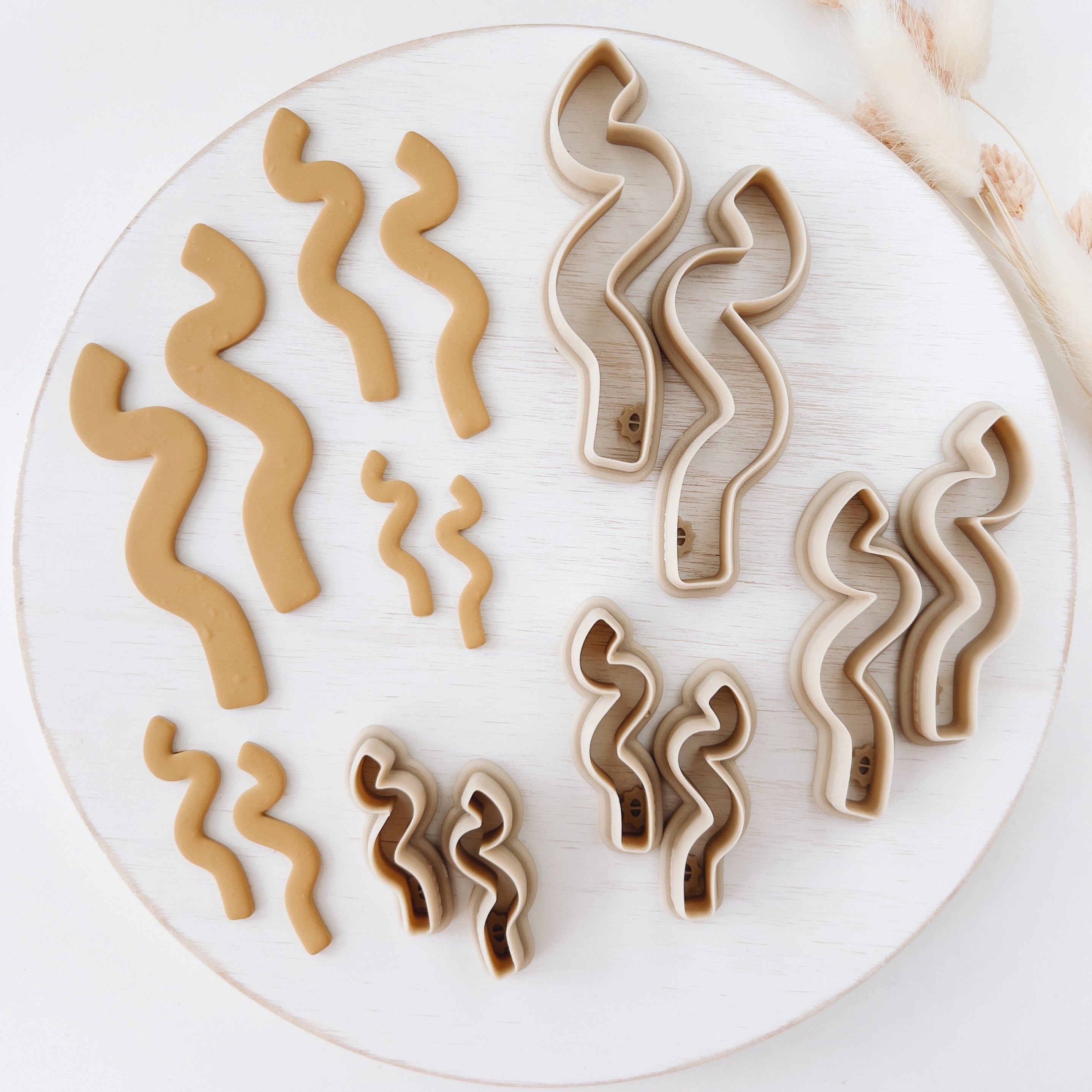 High quality polymer clay cutter creating clean sharp cuts for earrings and jewelry making