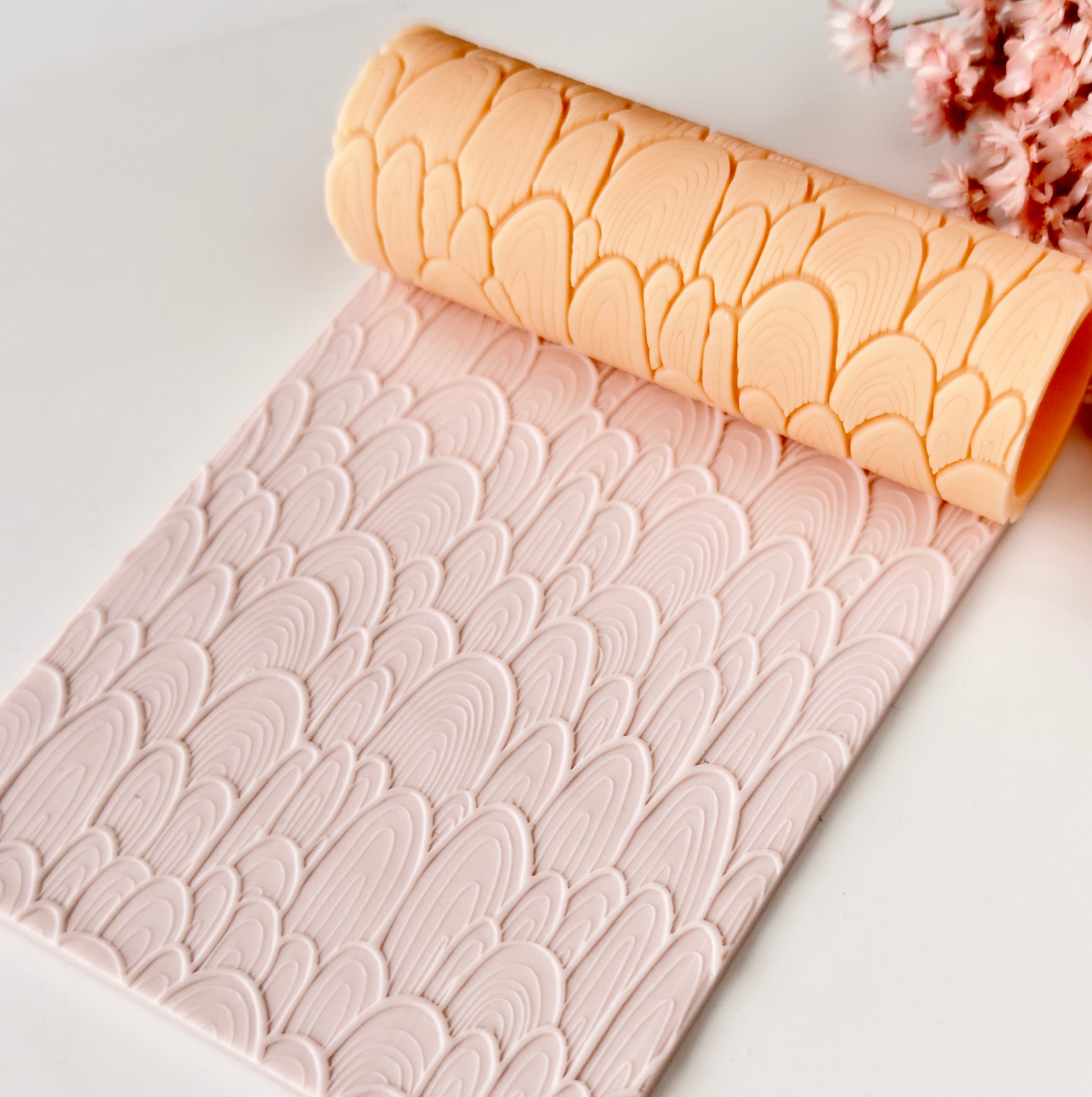 polymer clay texture roller abstract geometric pattern