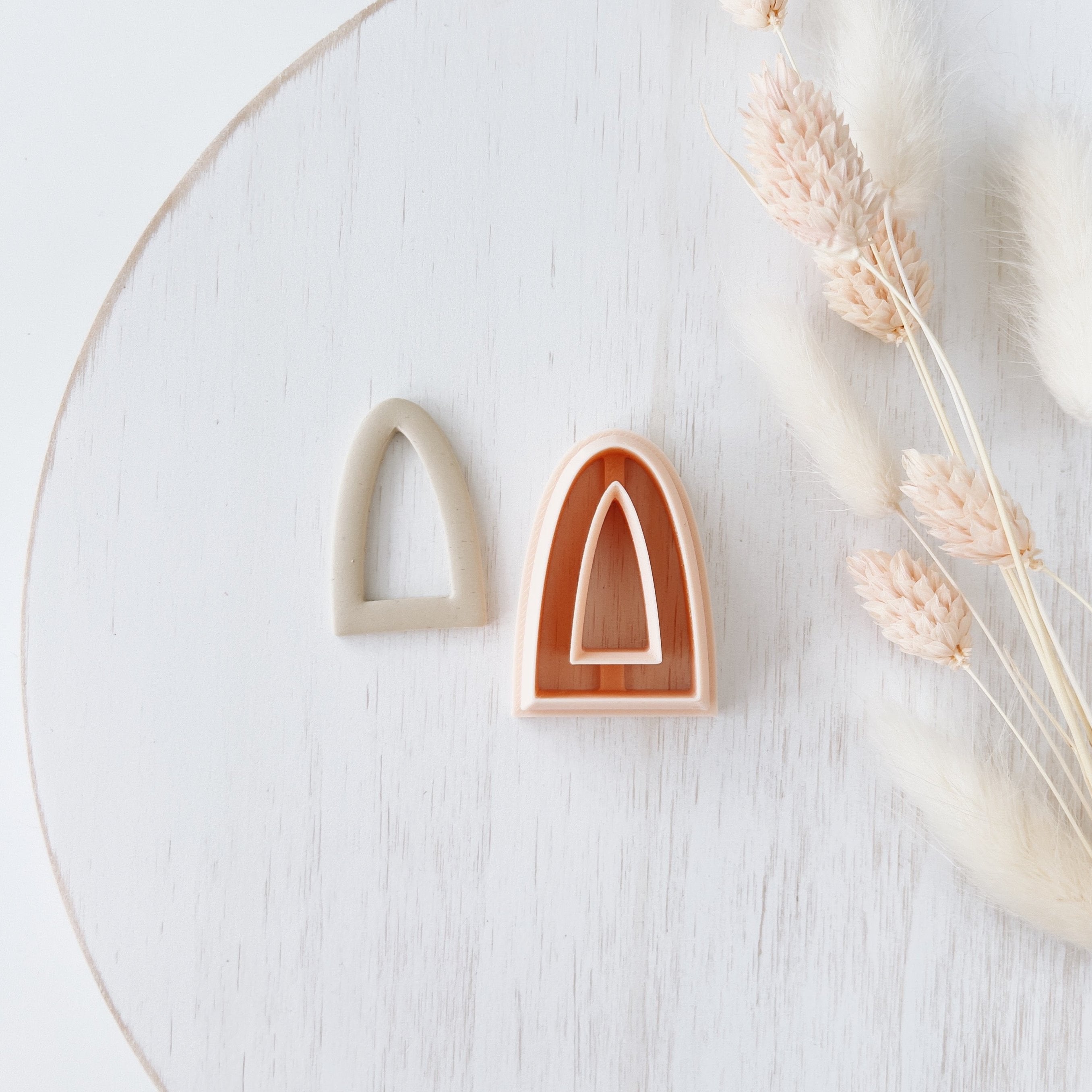 High quality polymer clay cutter creating clean sharp cuts for earrings and jewelry making