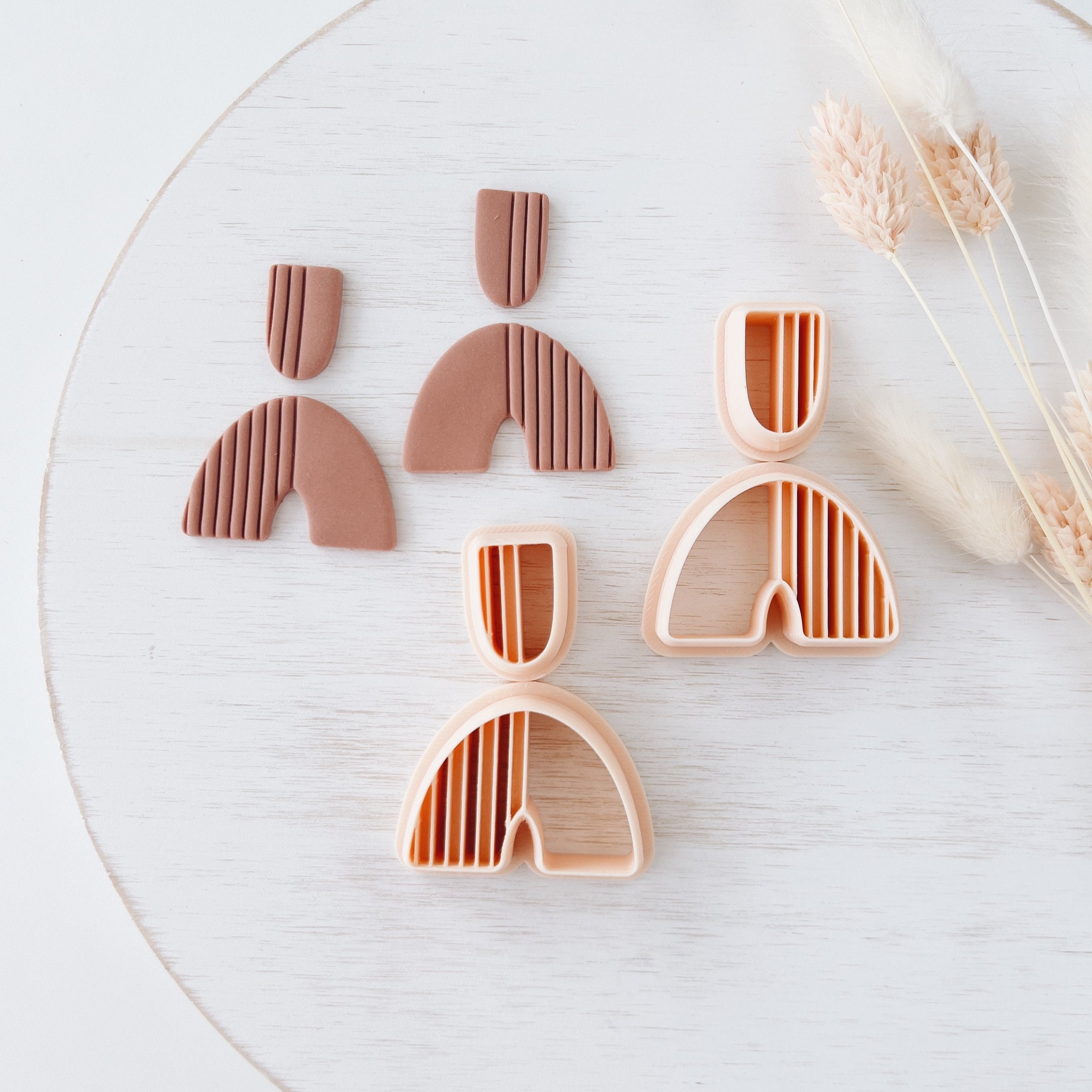 High quality polymer clay cutter creating clean sharp cuts for earrings and jewelry making