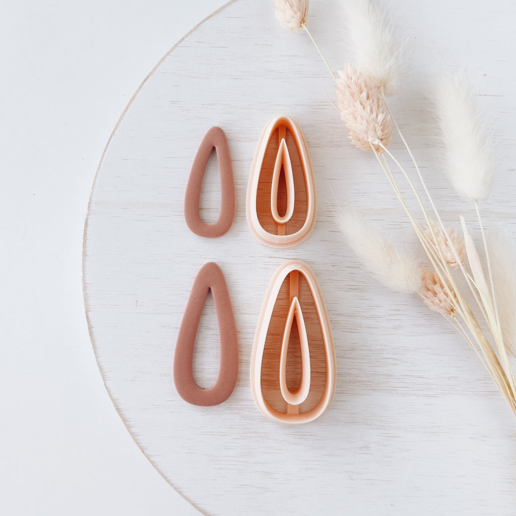 High quality polymer clay cutter creating clean sharp cuts for earrings and jewelry making