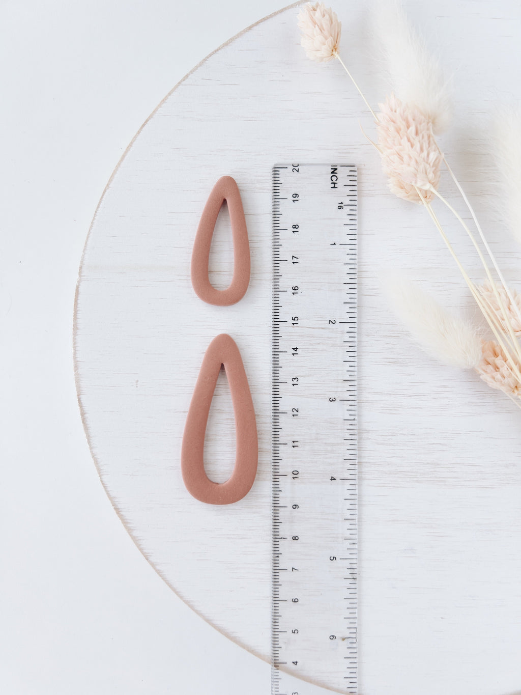 High quality polymer clay cutter creating clean sharp cuts for earrings and jewelry making